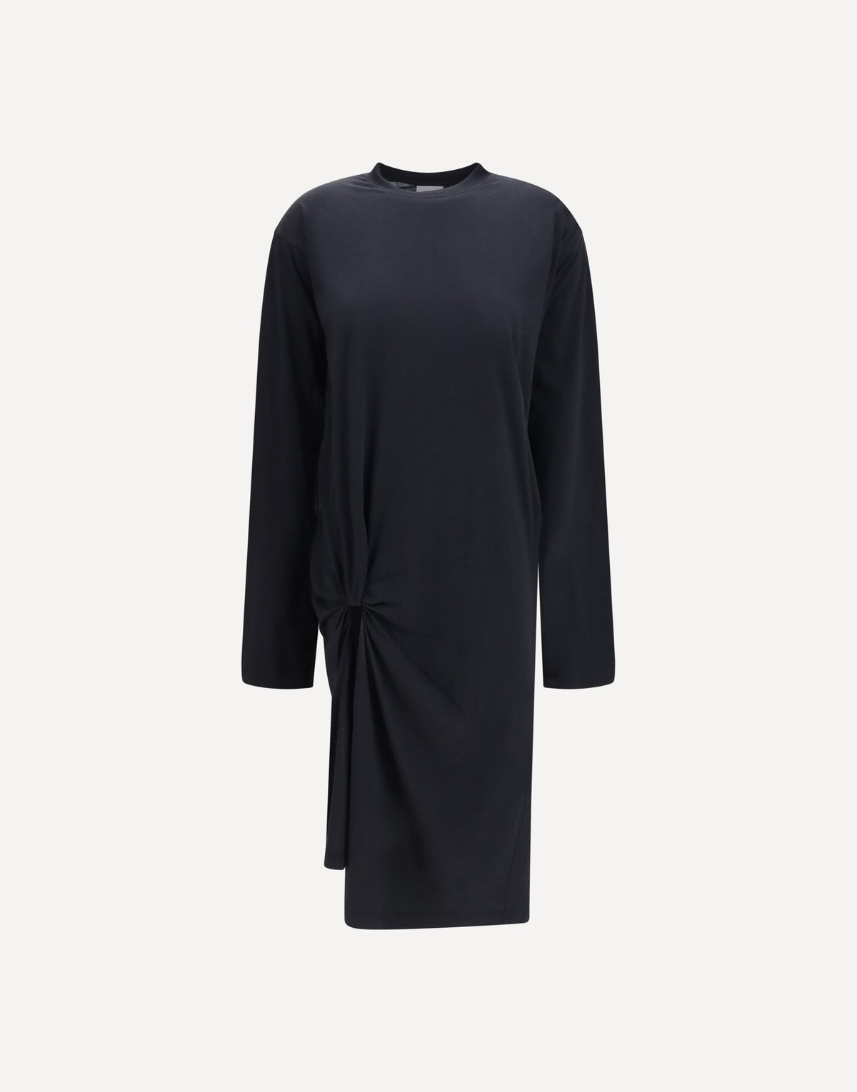 Balenciaga Twisted-Knot Cotton Dress
