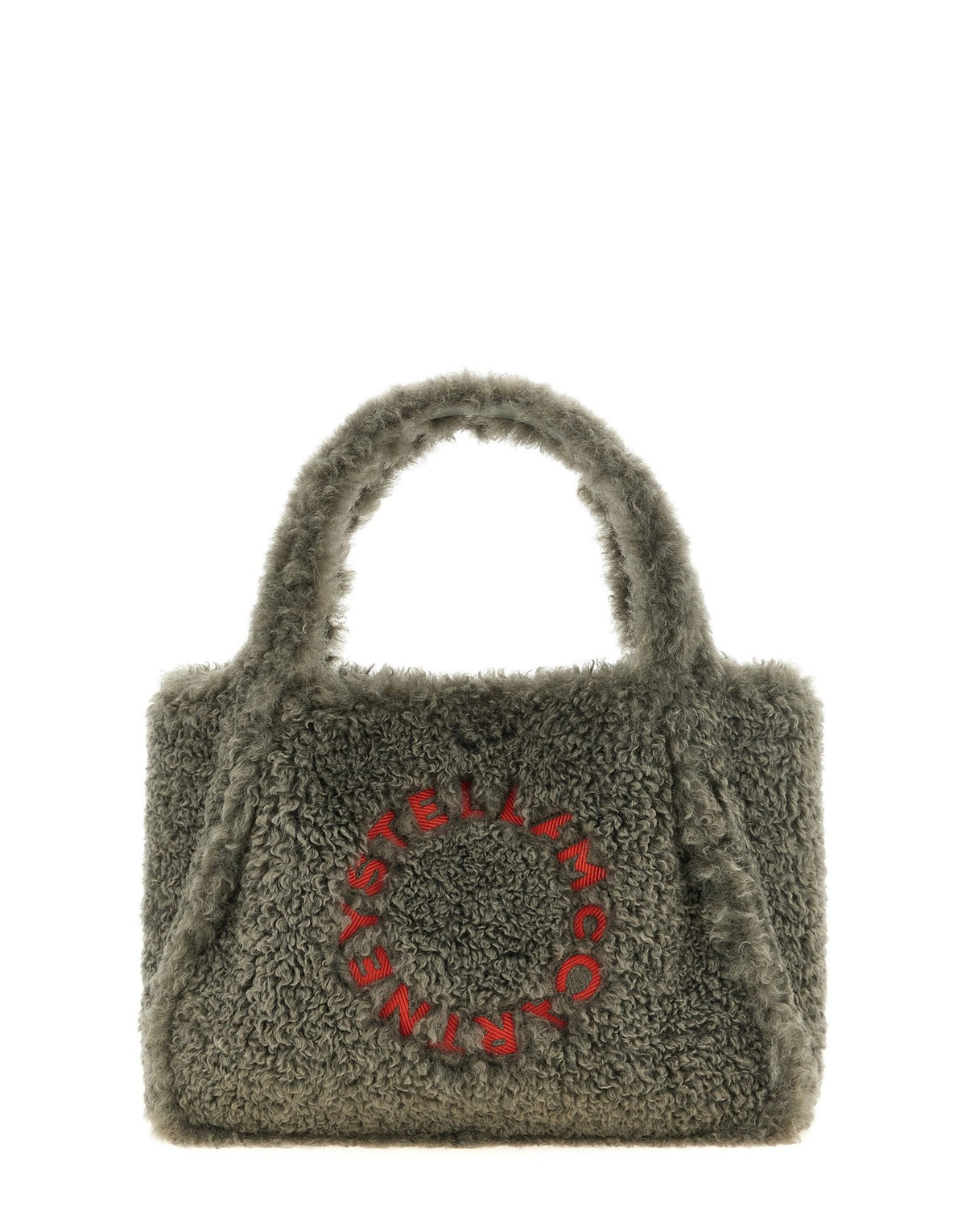 Stella McCartney Shearling Logo Shopping Bag
