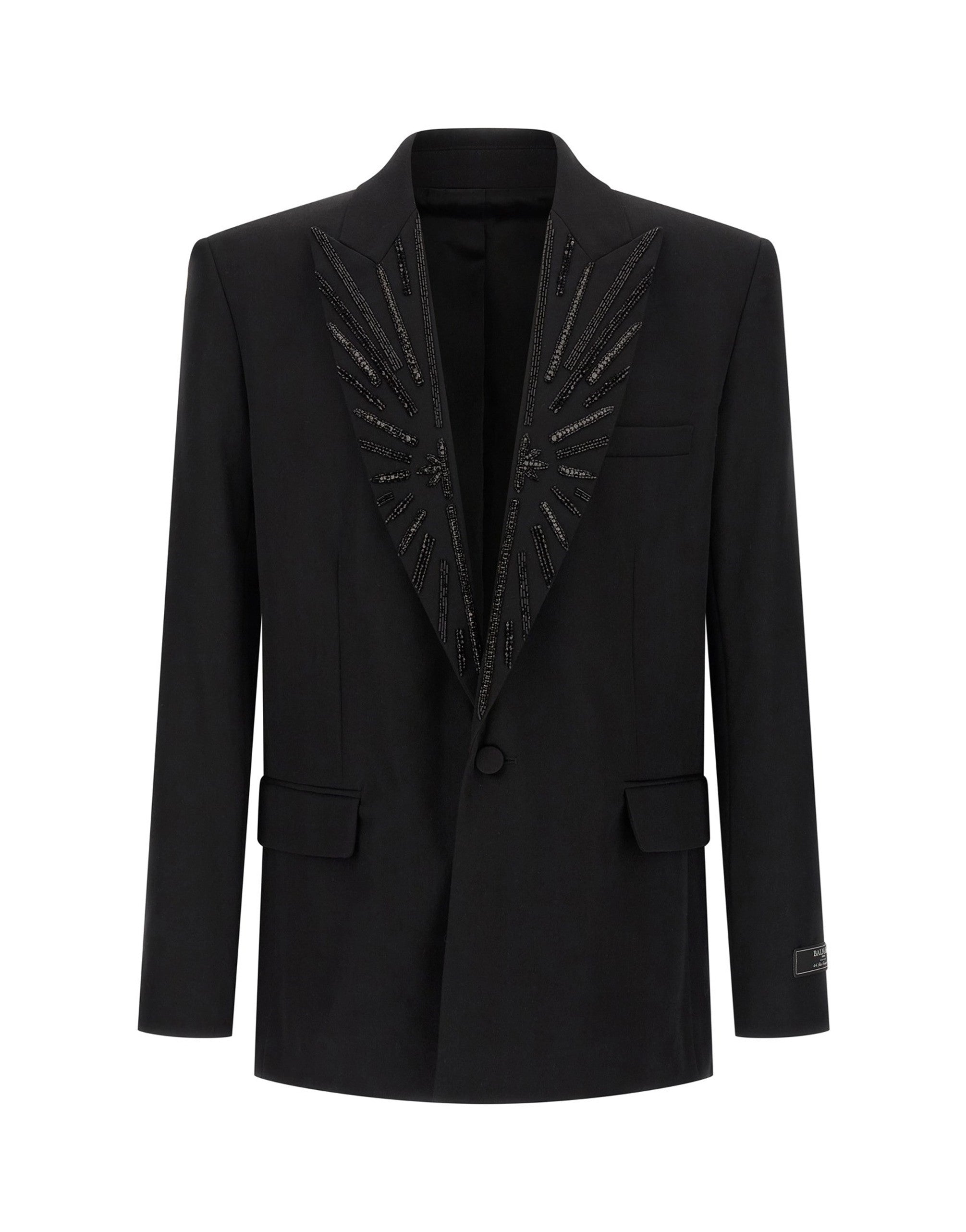 Balmain Black Crystal Blazer