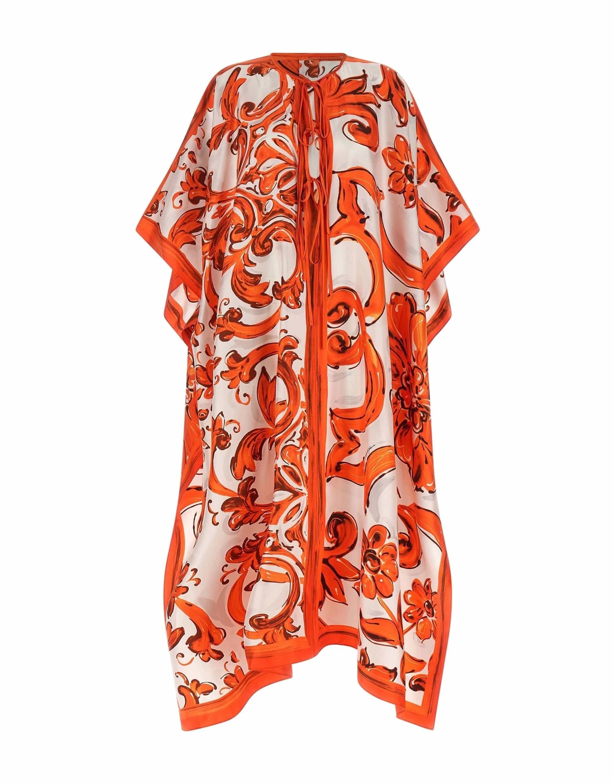 Dolce & Gabbana Maiolica Print Kaftan Dress
