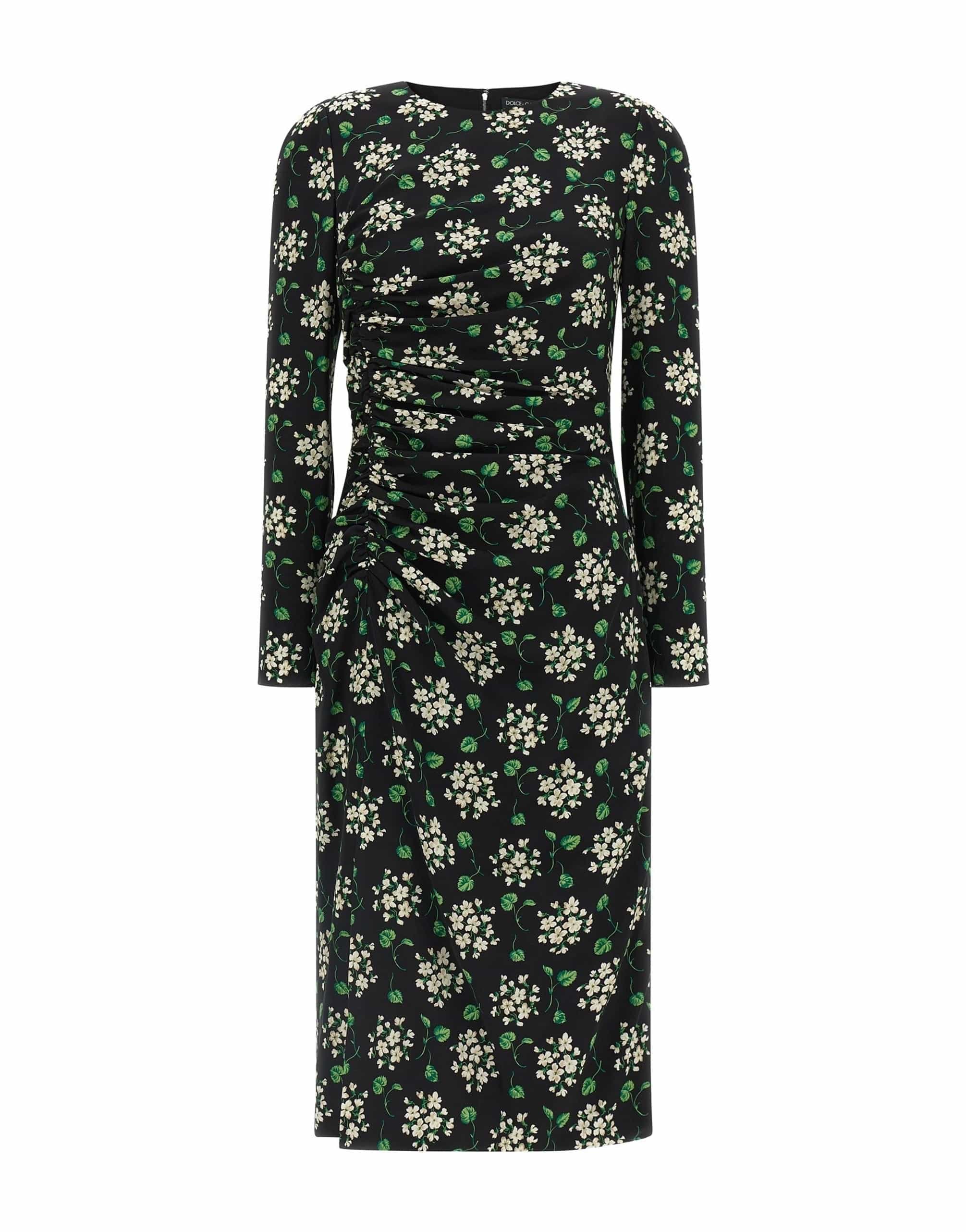Dolce & Gabbana Flower Print Midi Dress