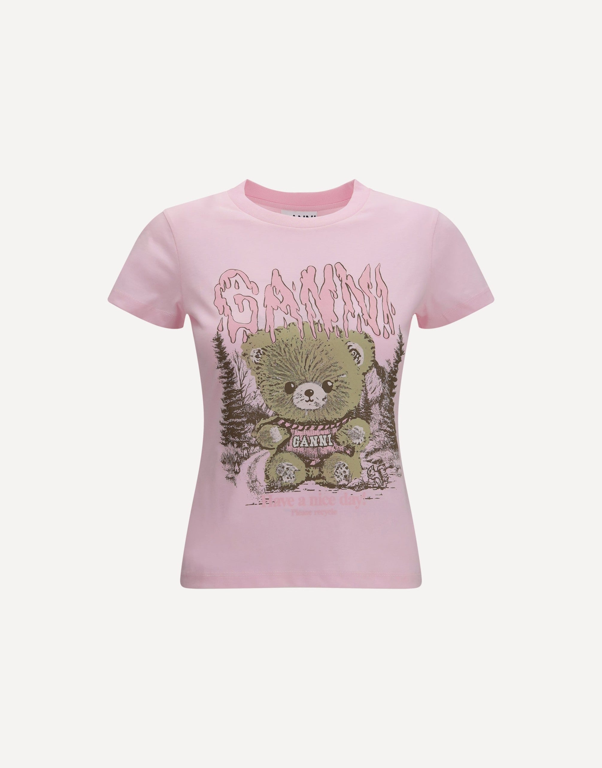 Ganni Teddy Forest Baby Fit T-Shirt