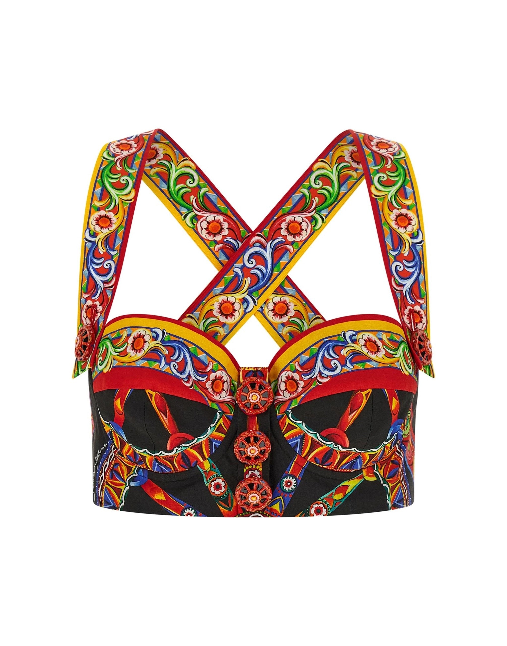 Dolce & Gabbana Carretto Bustier Top