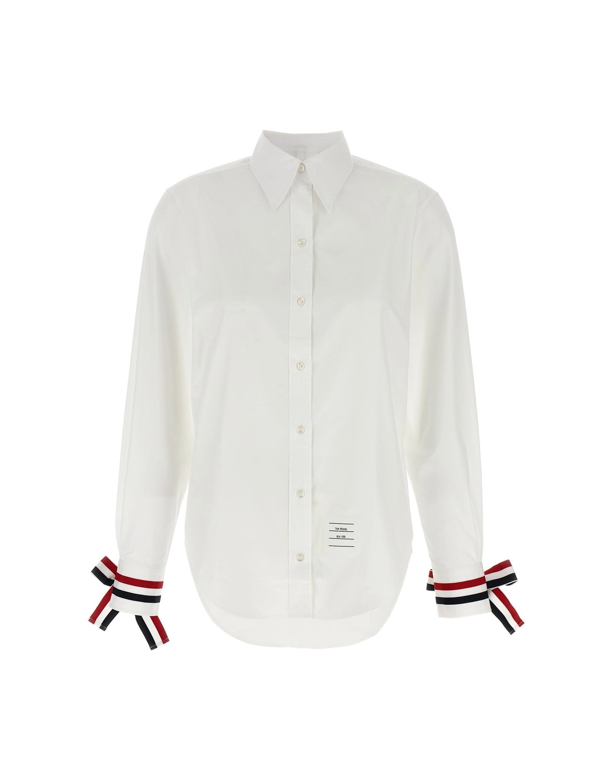 Thom Browne Rwb Tape Cuffs Shirt