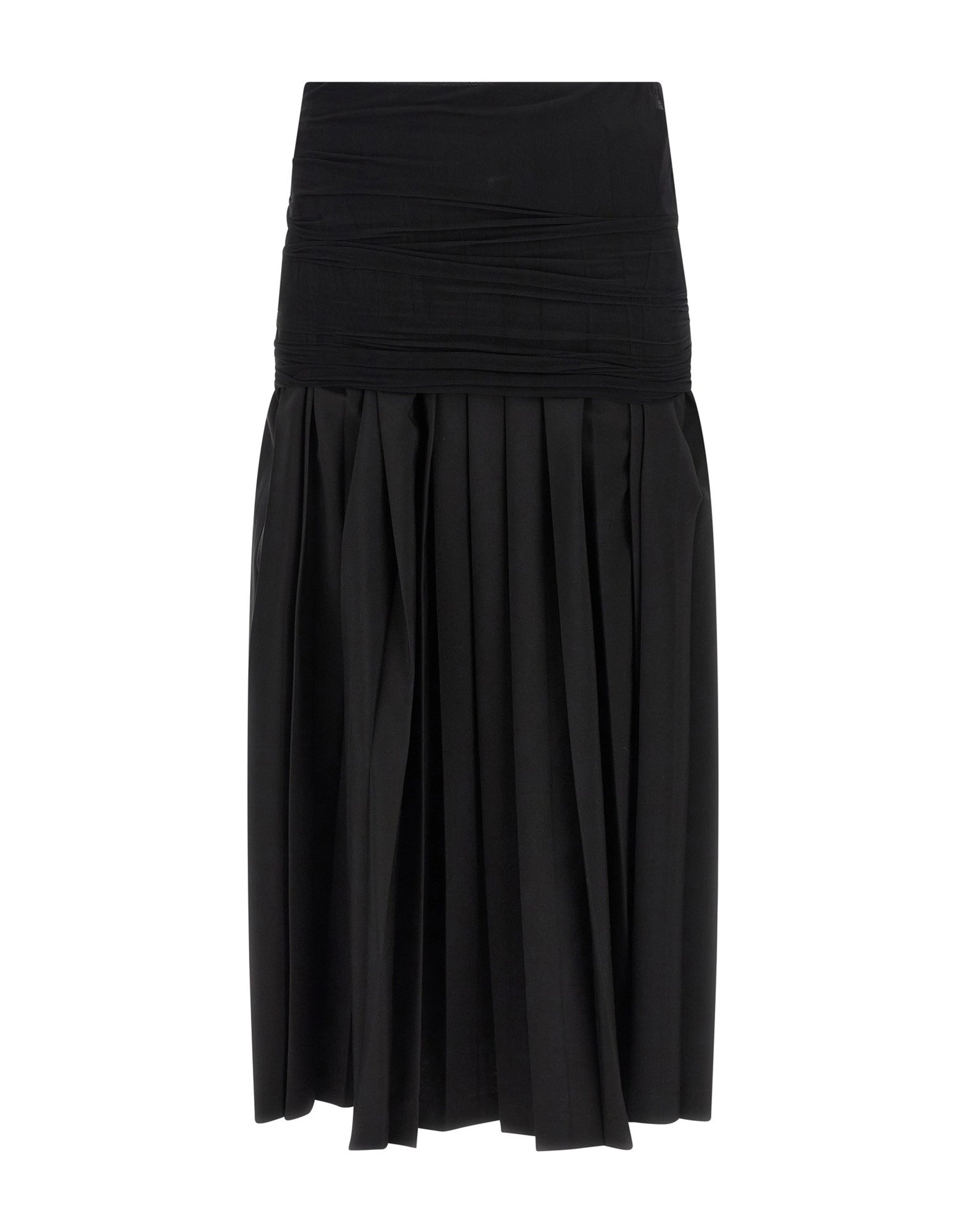 MM6 Maison Margiela Double Layer Pleated Skirt