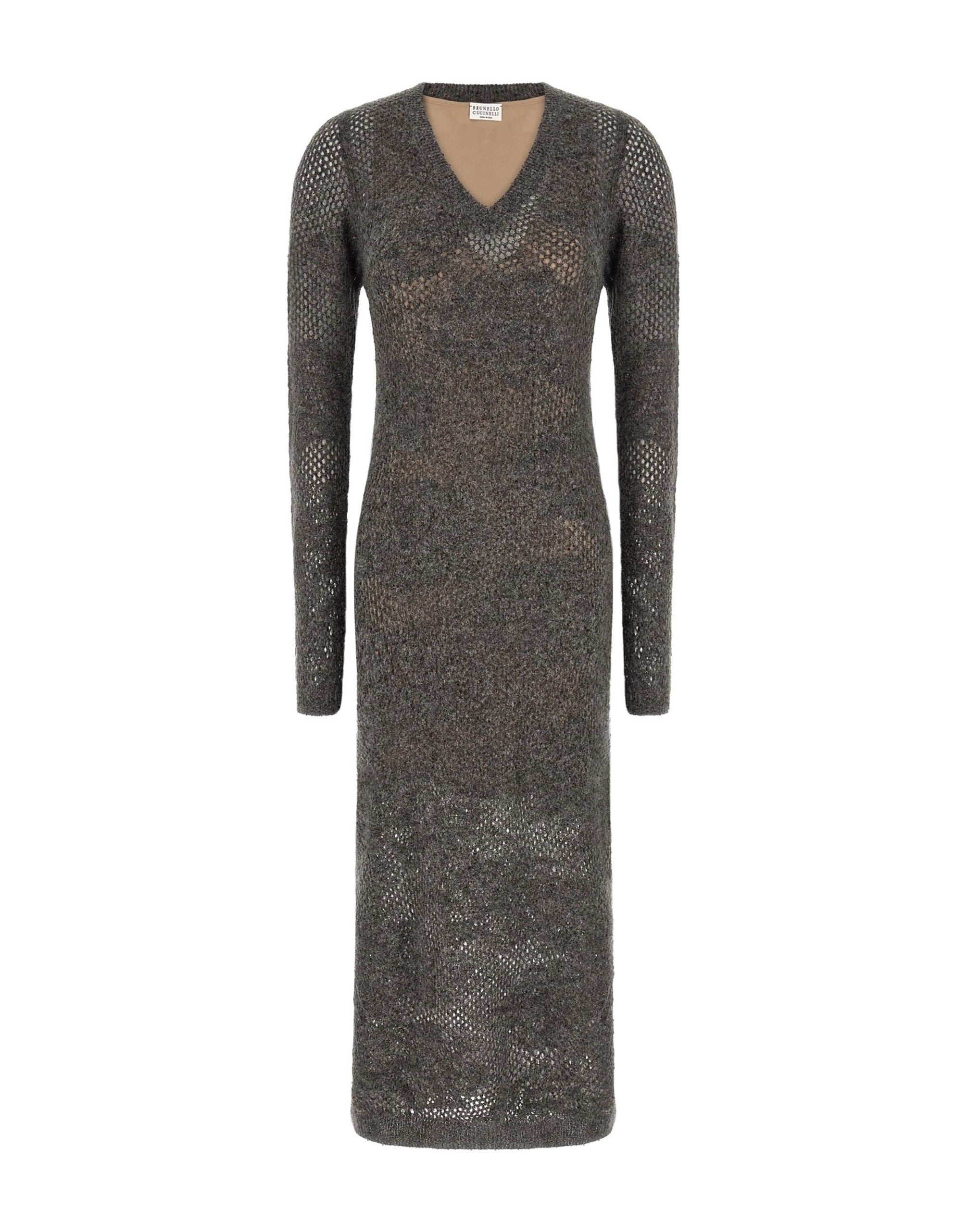 Brunello Cucinelli Flower Lace Long Dress