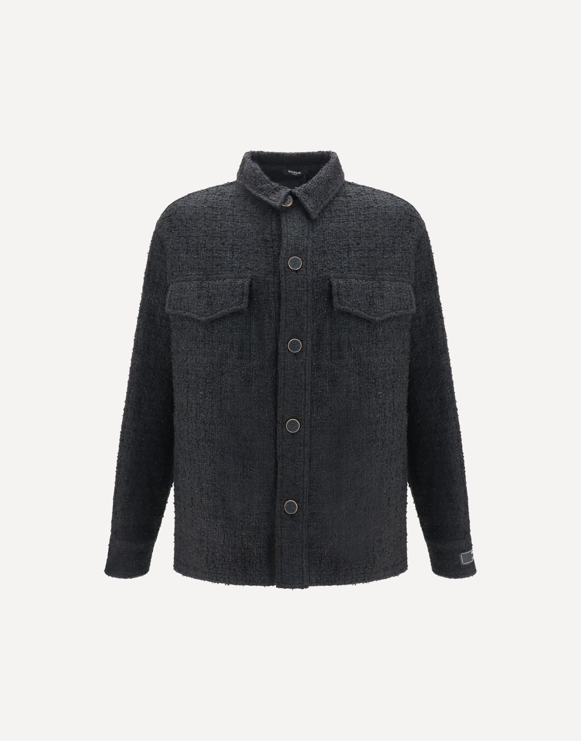 Balmain ツイードボタン付きジャケット
