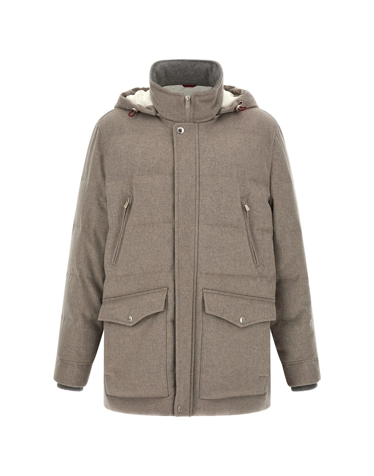 Brunello Cucinelli Wool Flannel Parka