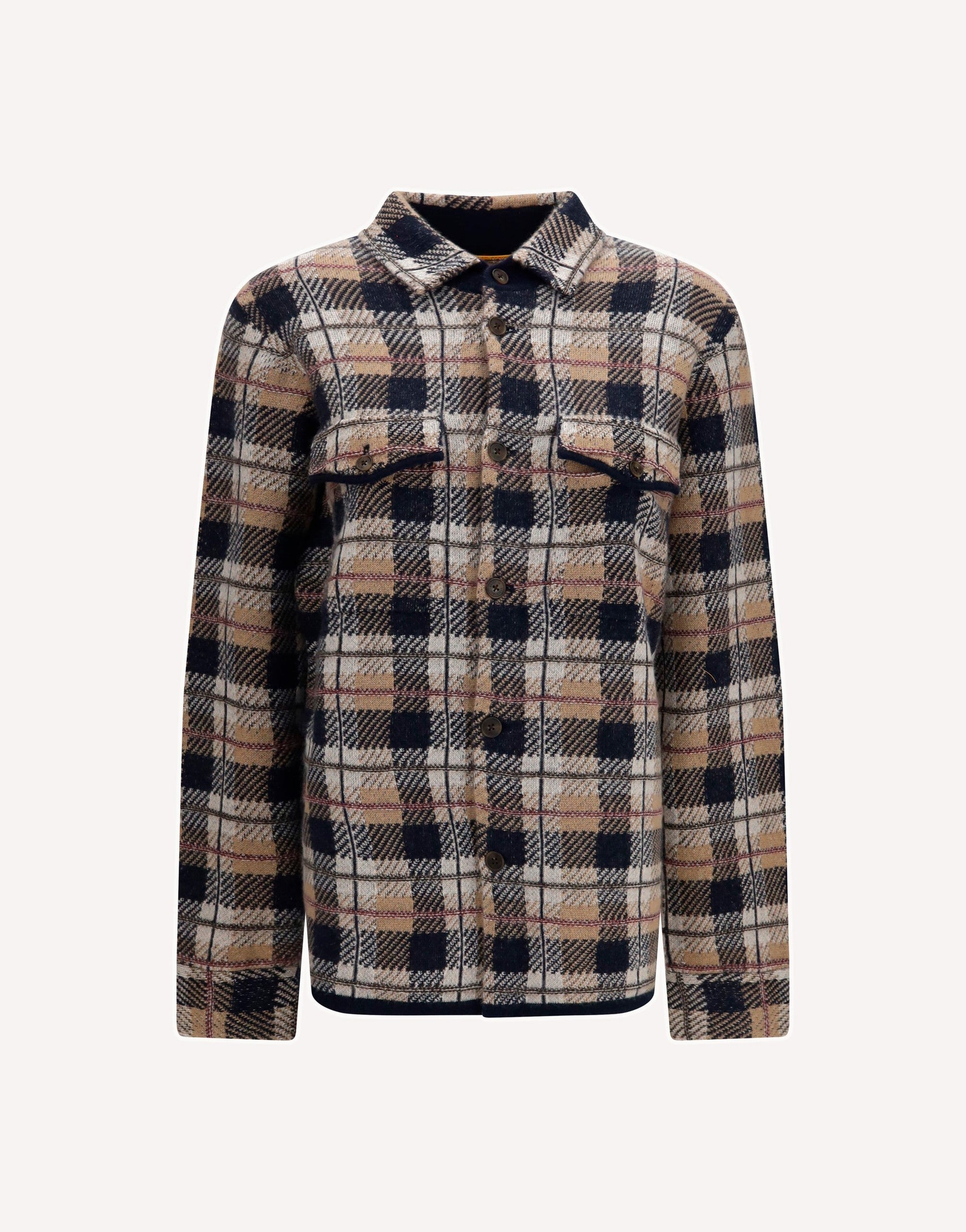 Guest in Residence Checked Cashmere Shirt
