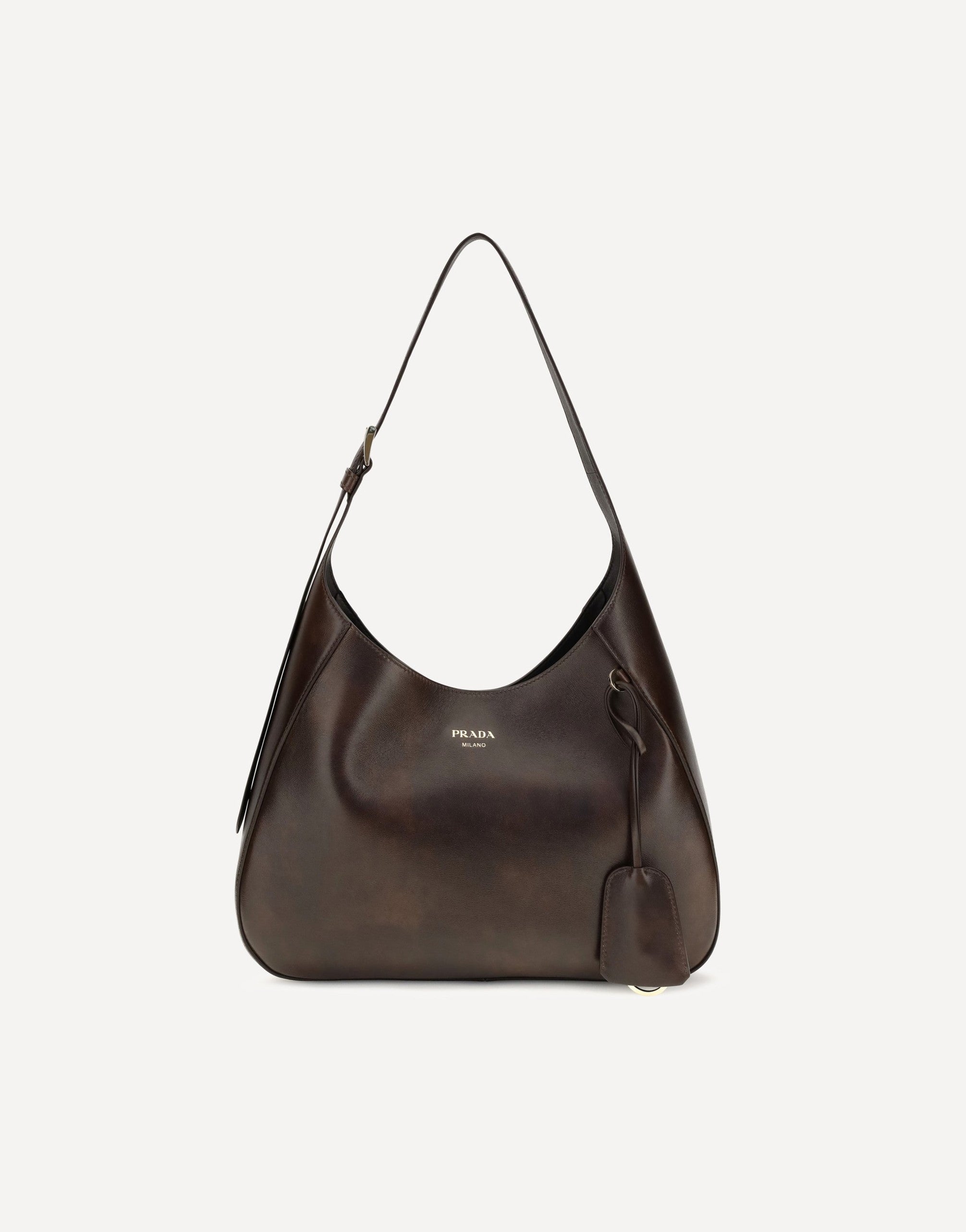 Prada Boogie Medium Leather Shoulder Bag