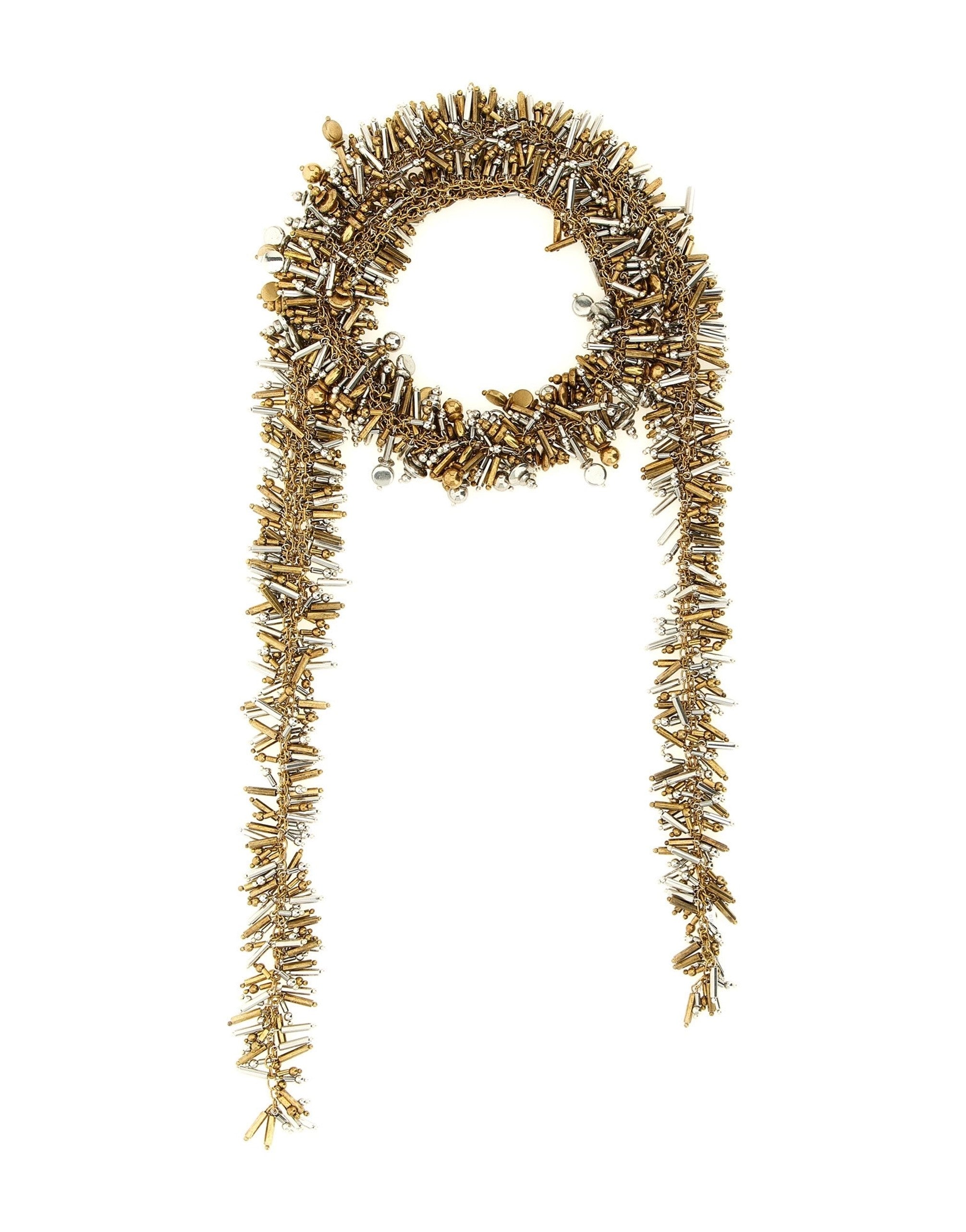 Dries Van Noten Embroidered Scarf Necklace