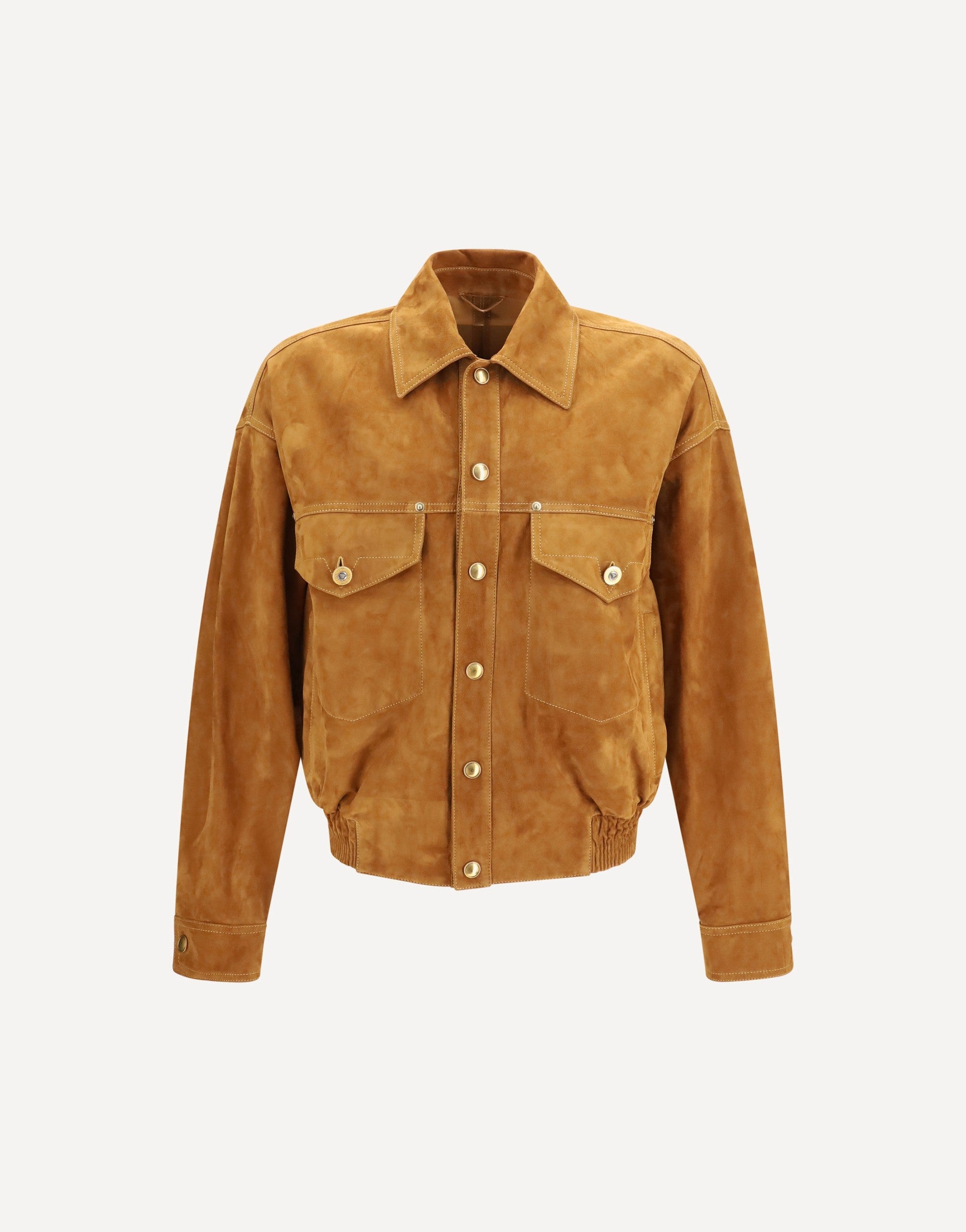 Versace Leather Button Jacket