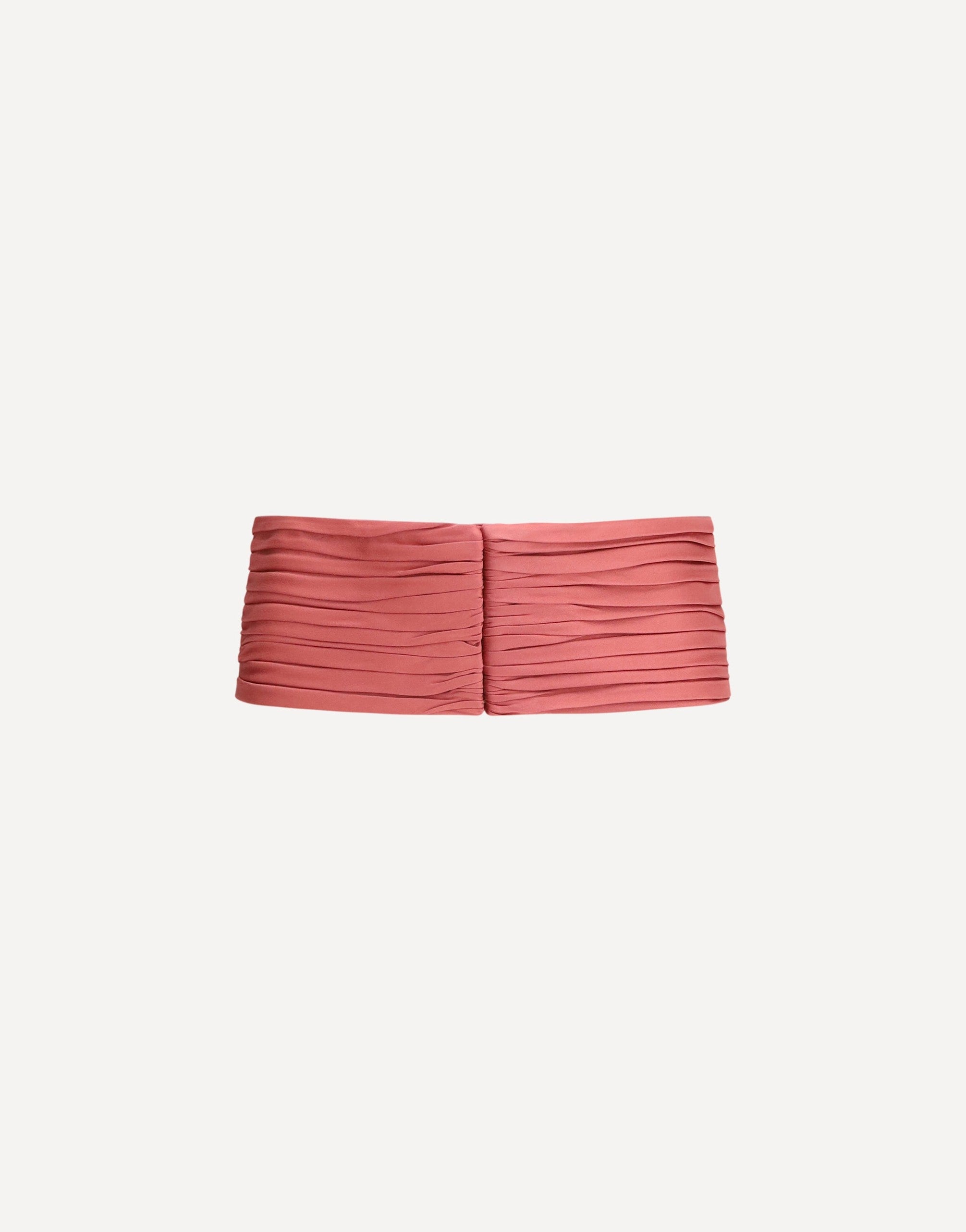 Valentino Garavani Satin Pleated Waist Belt