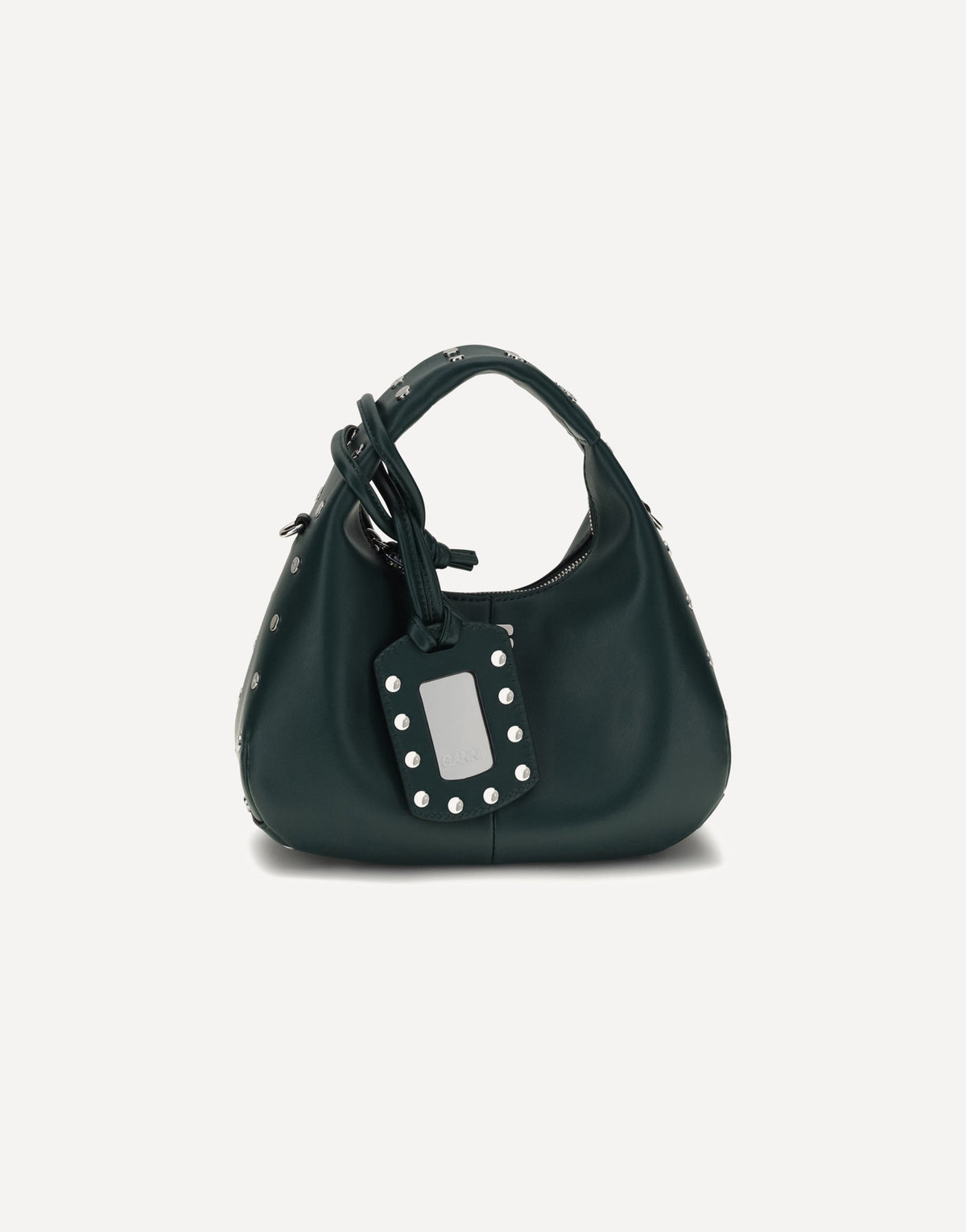 Ganni Mini Studded Hobo Handbag