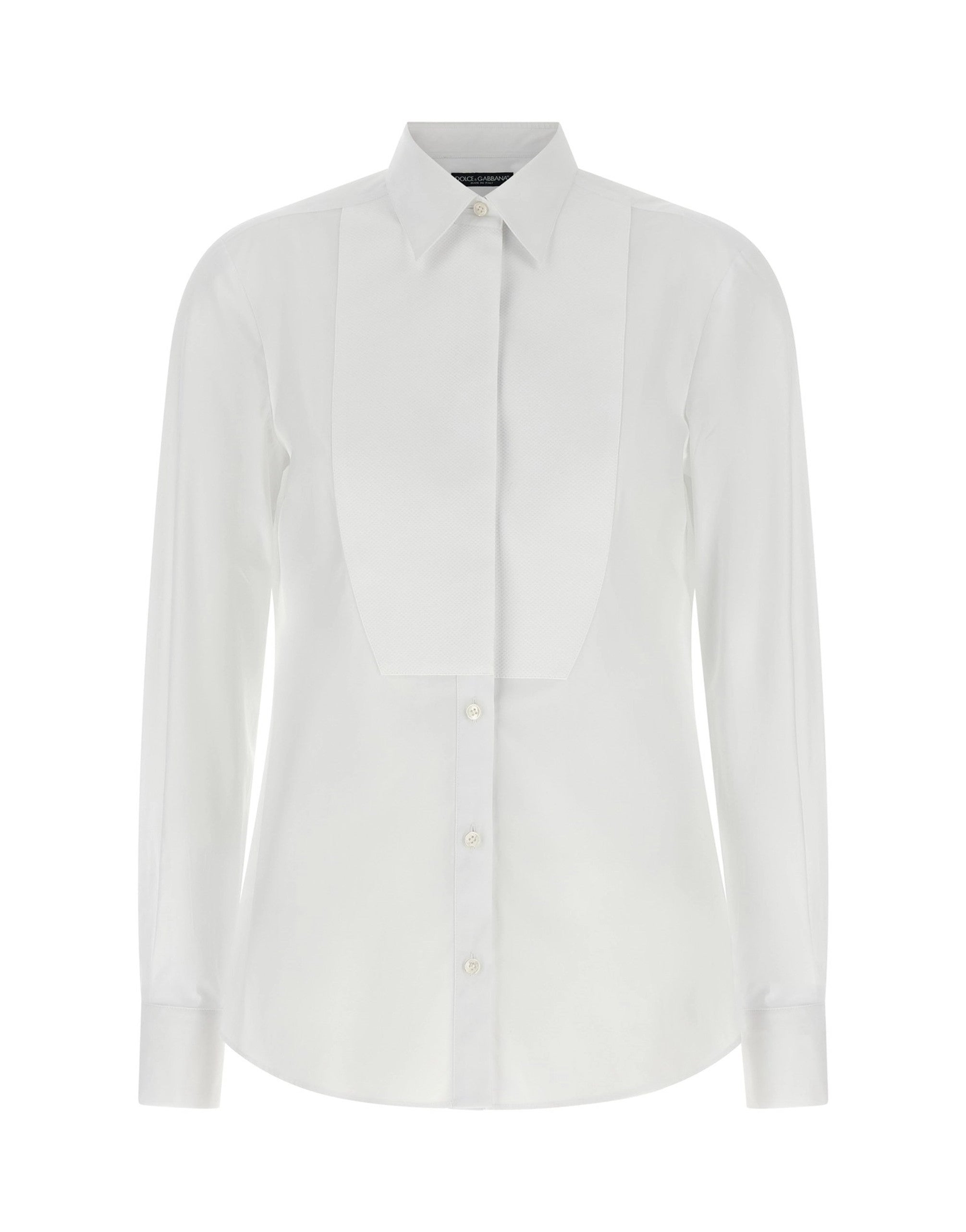 Dolce & Gabbana White Tuxedo Shirt