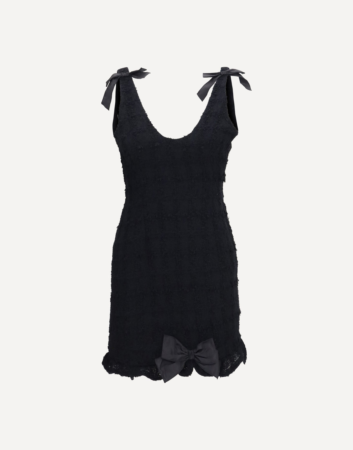 Alessandra Rich Checked Bouclé Tweed Mini Dress