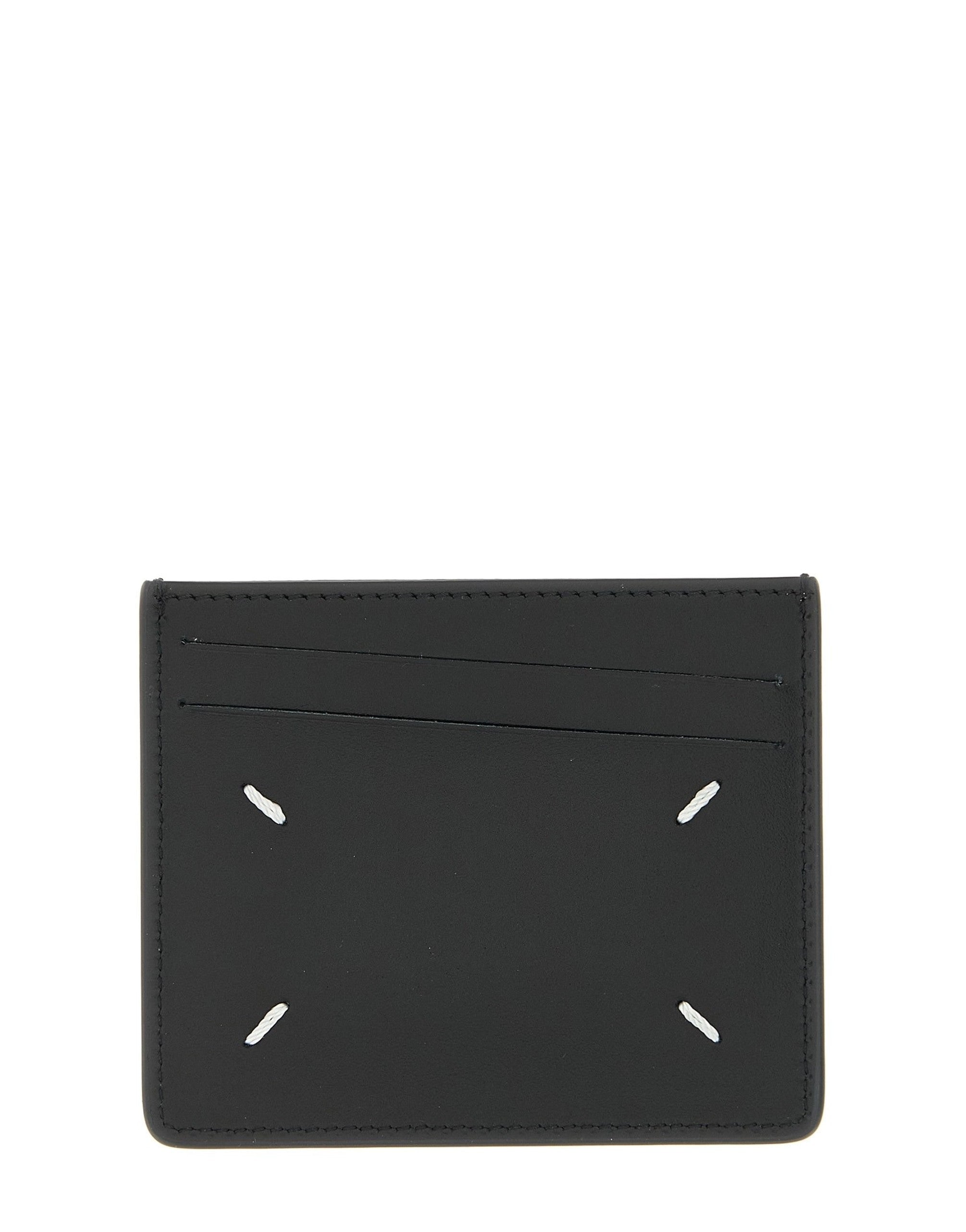 Maison Margiela Stitching Leather Card Holder