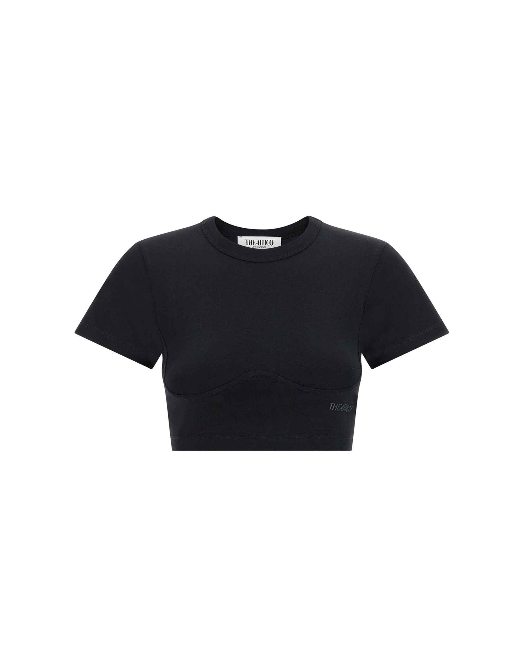 The Attico Bustier Crop T-Shirt