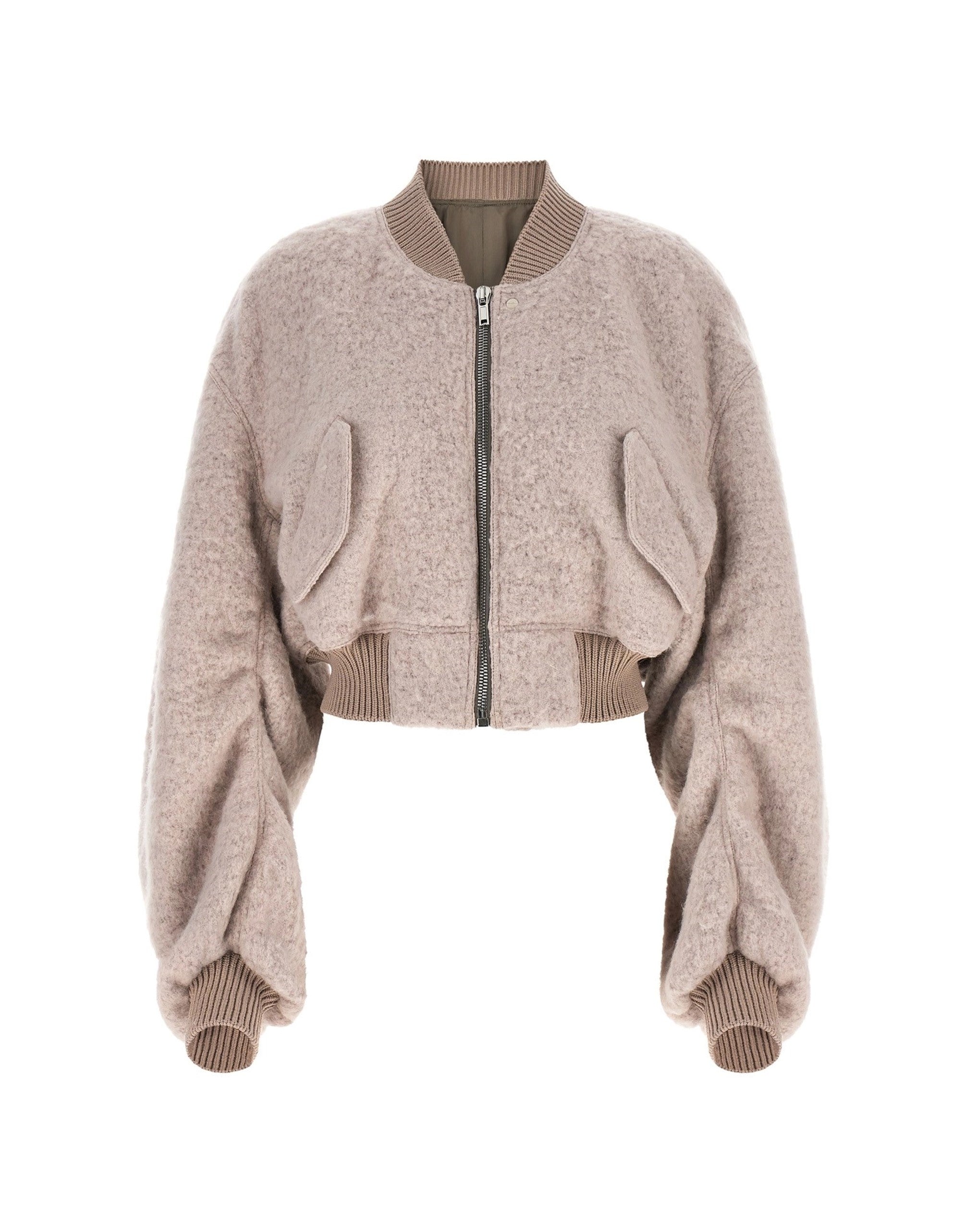Rick Owens Secchia Cropped Flight Bomber Jacket
