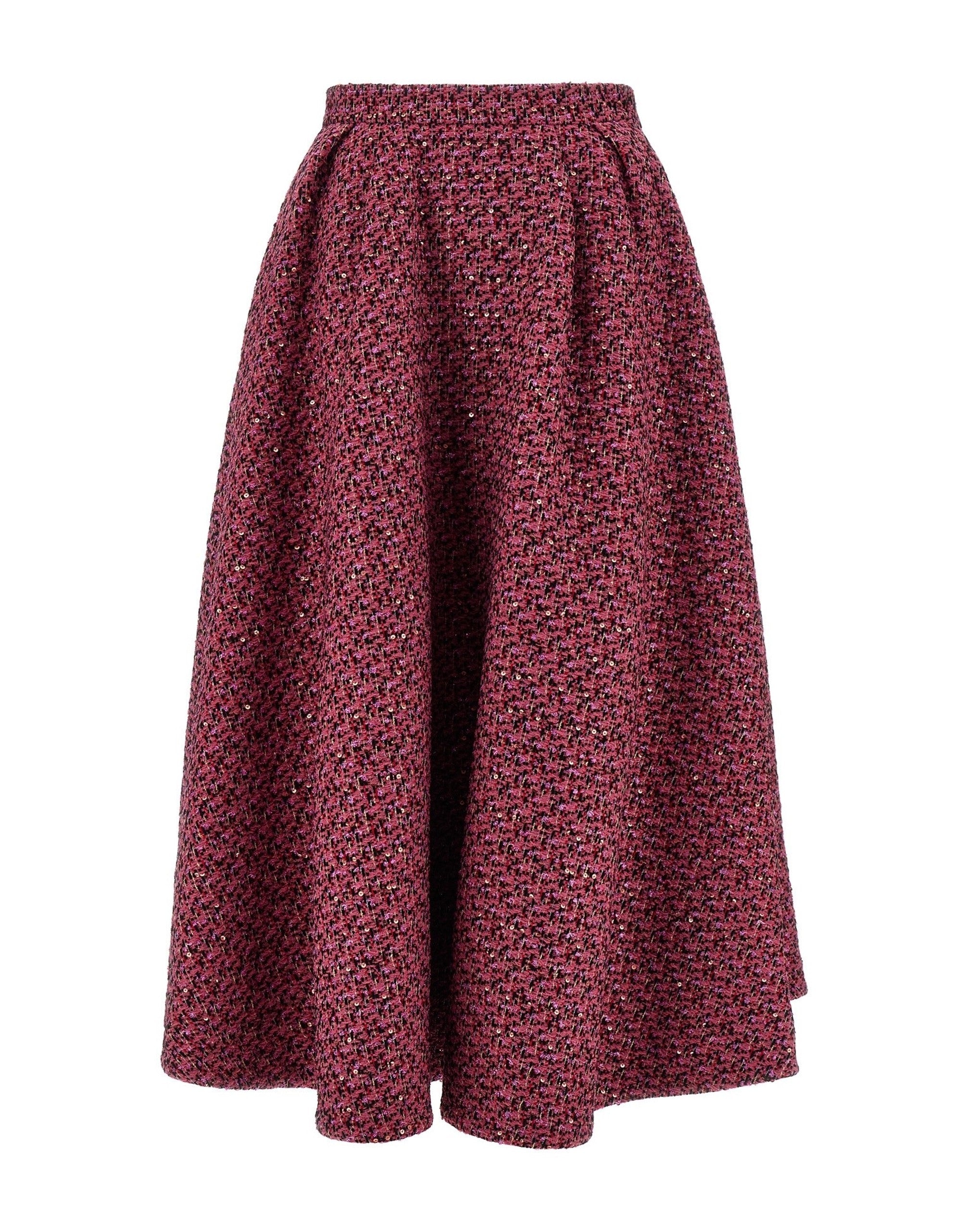 Alessandra Rich Roze Tweed Volle Rok