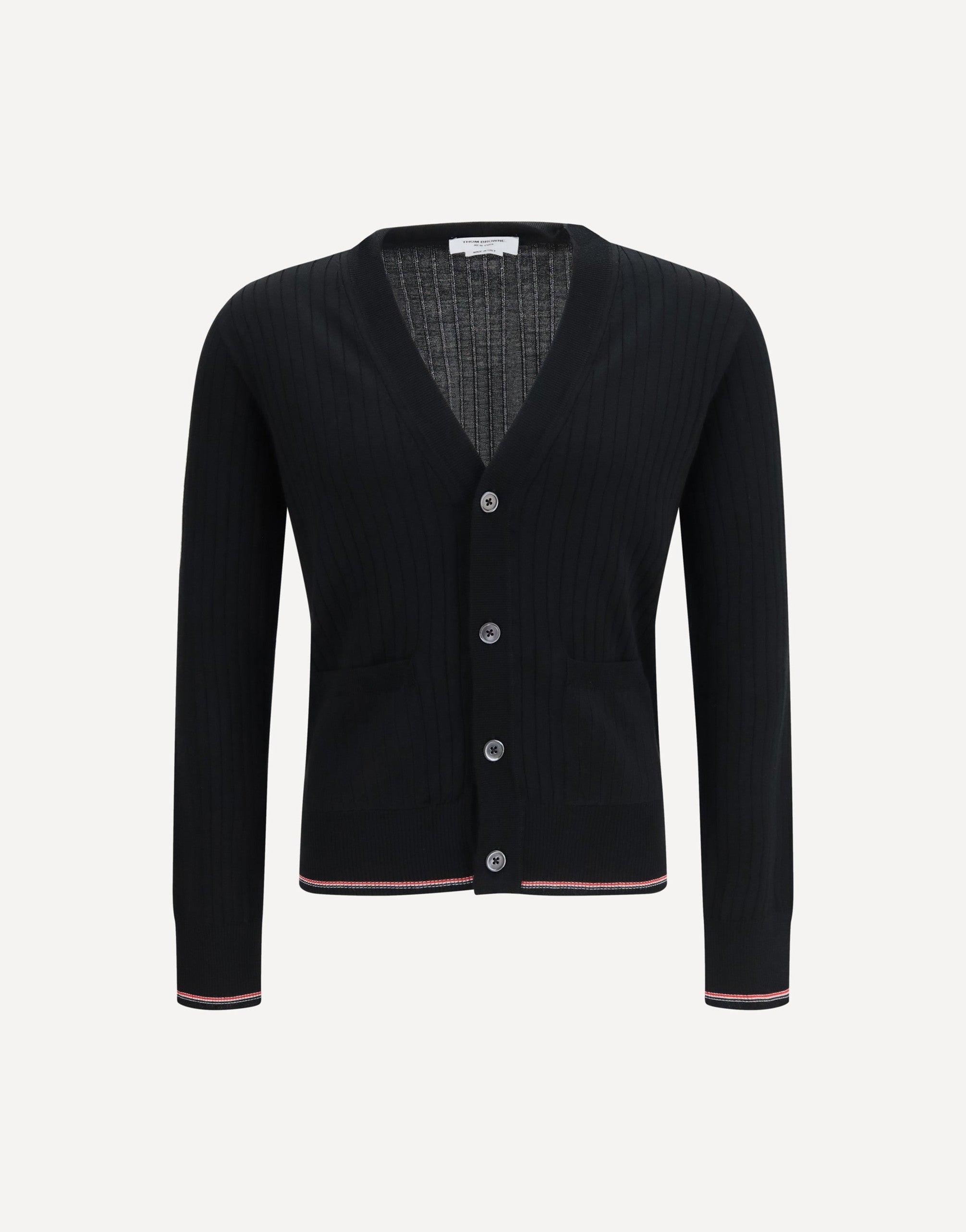 Thom Browne Ribbed Merino Wool Cardigan