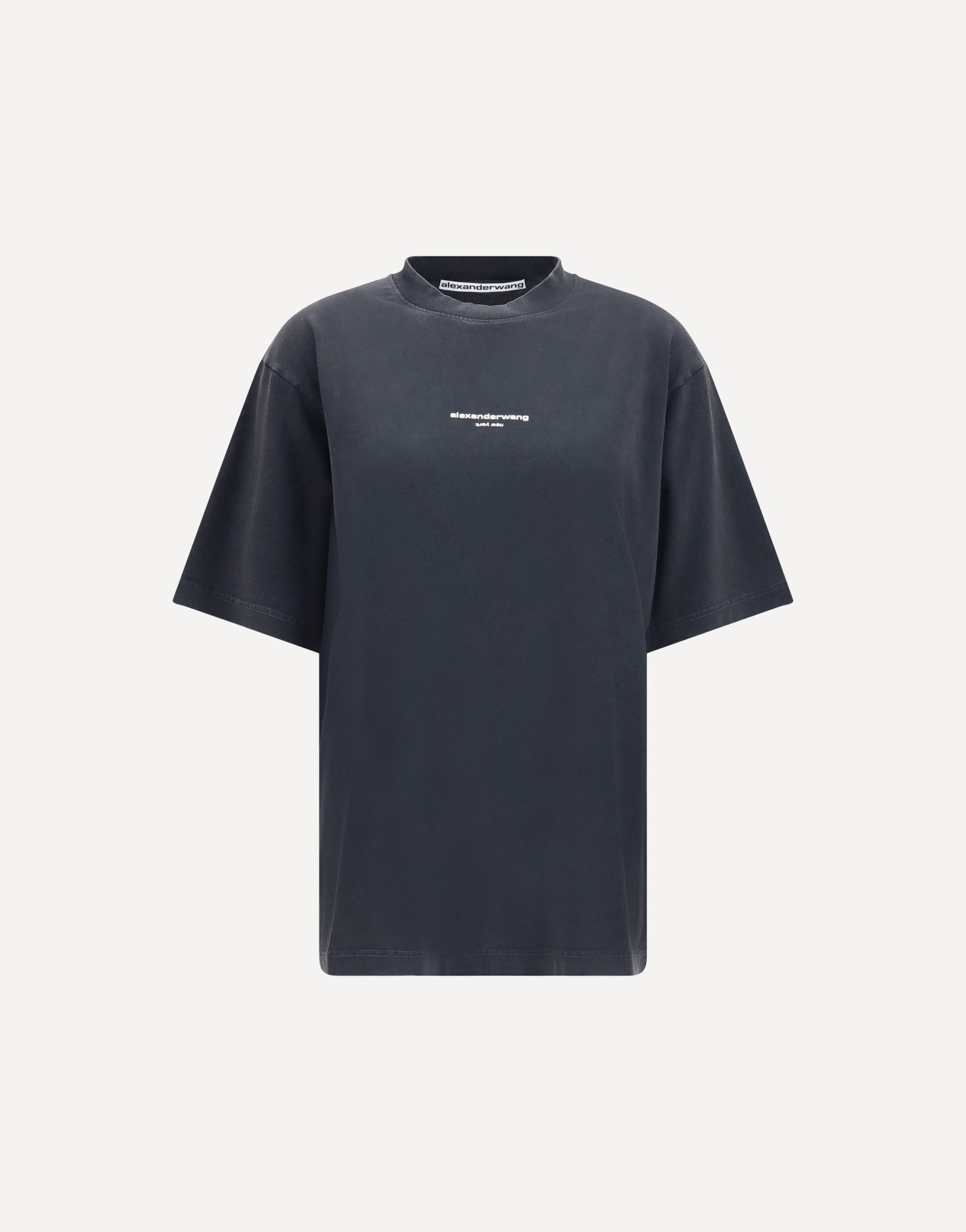 Alexander Wang تيشيرت بأكمام قصيرة مع طباعة شعار مركزية
