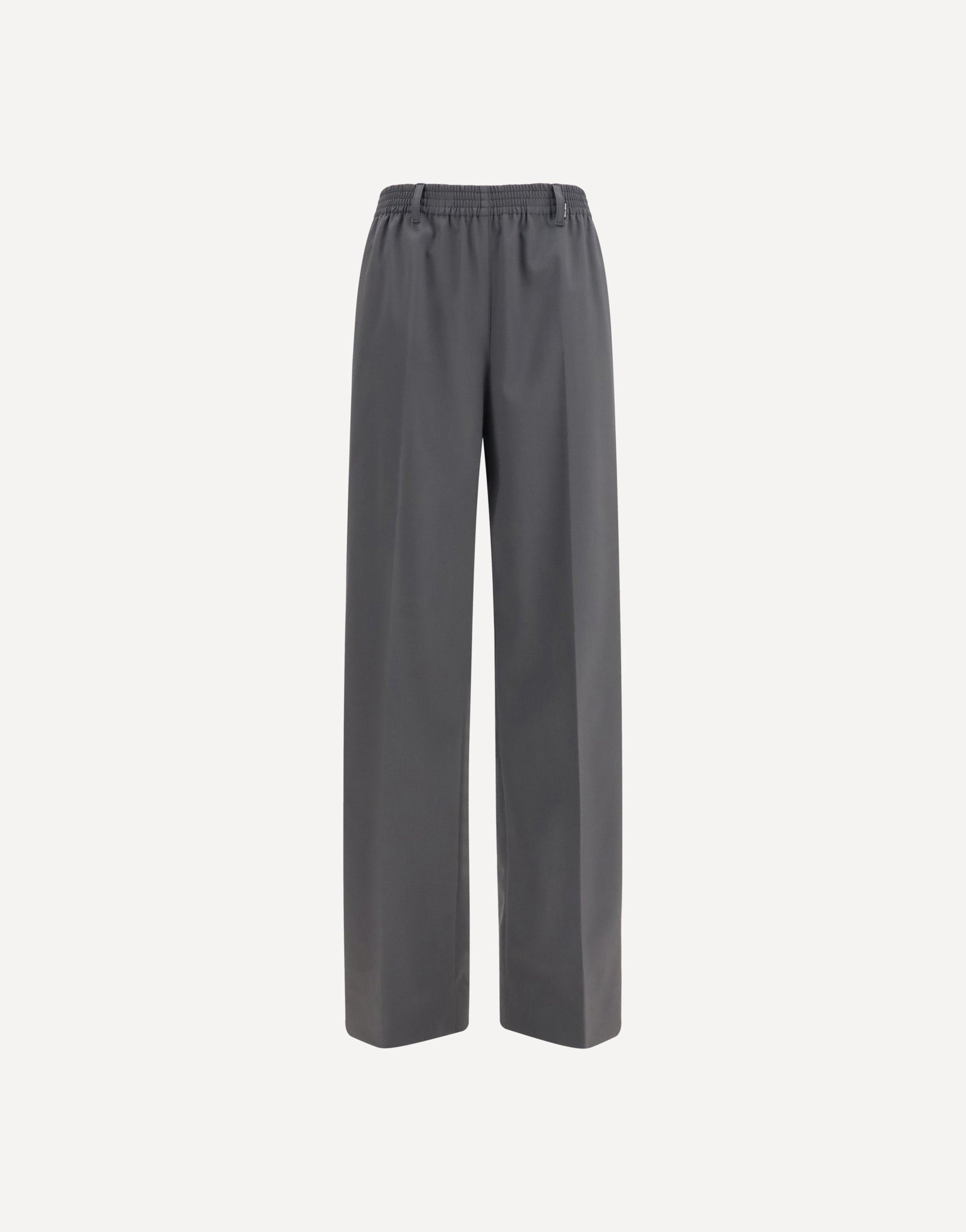 Miu Miu Elasticated Straight Leg Wool Pants