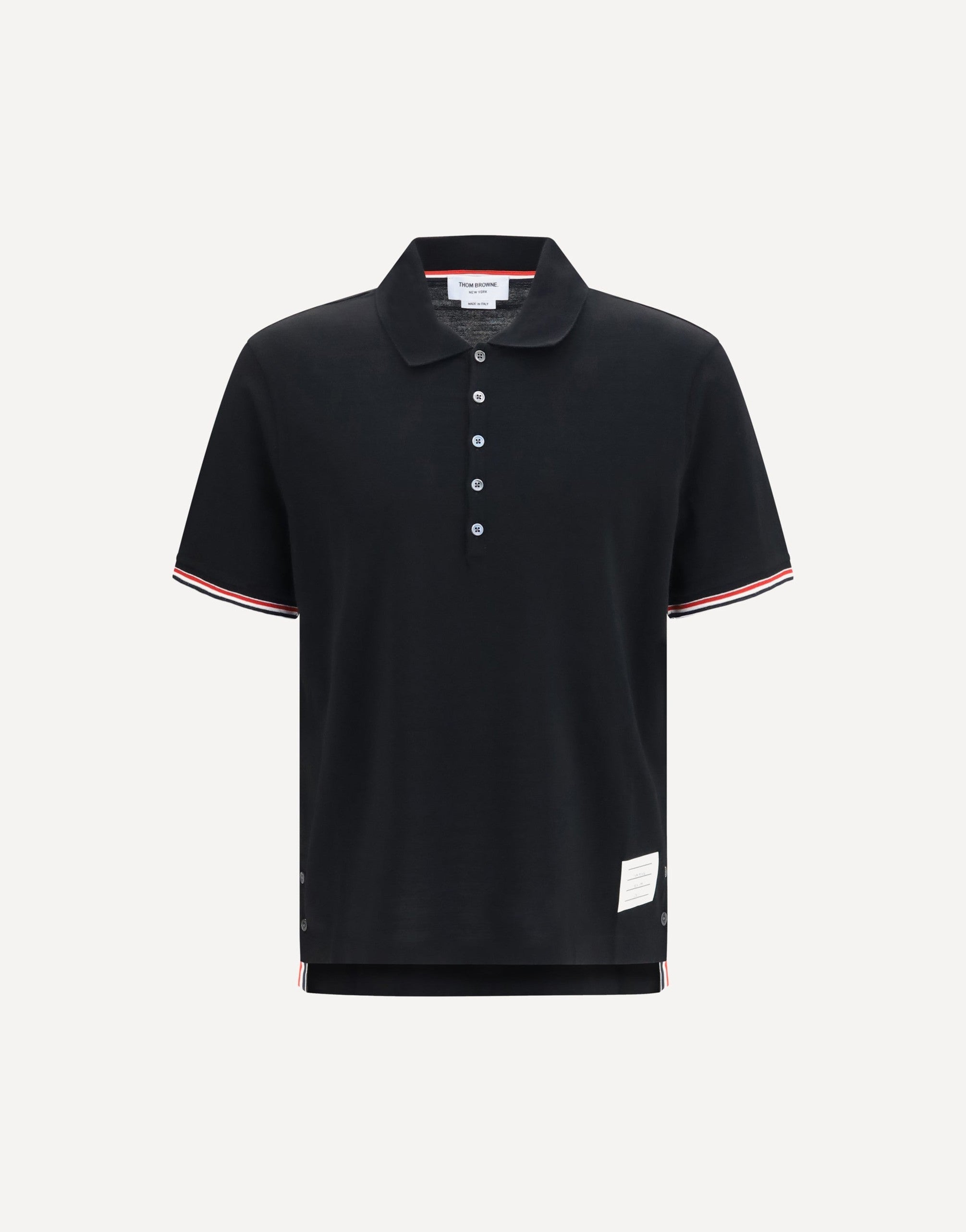 Thom Browne Rwb Striped Short-Sleeve Polo