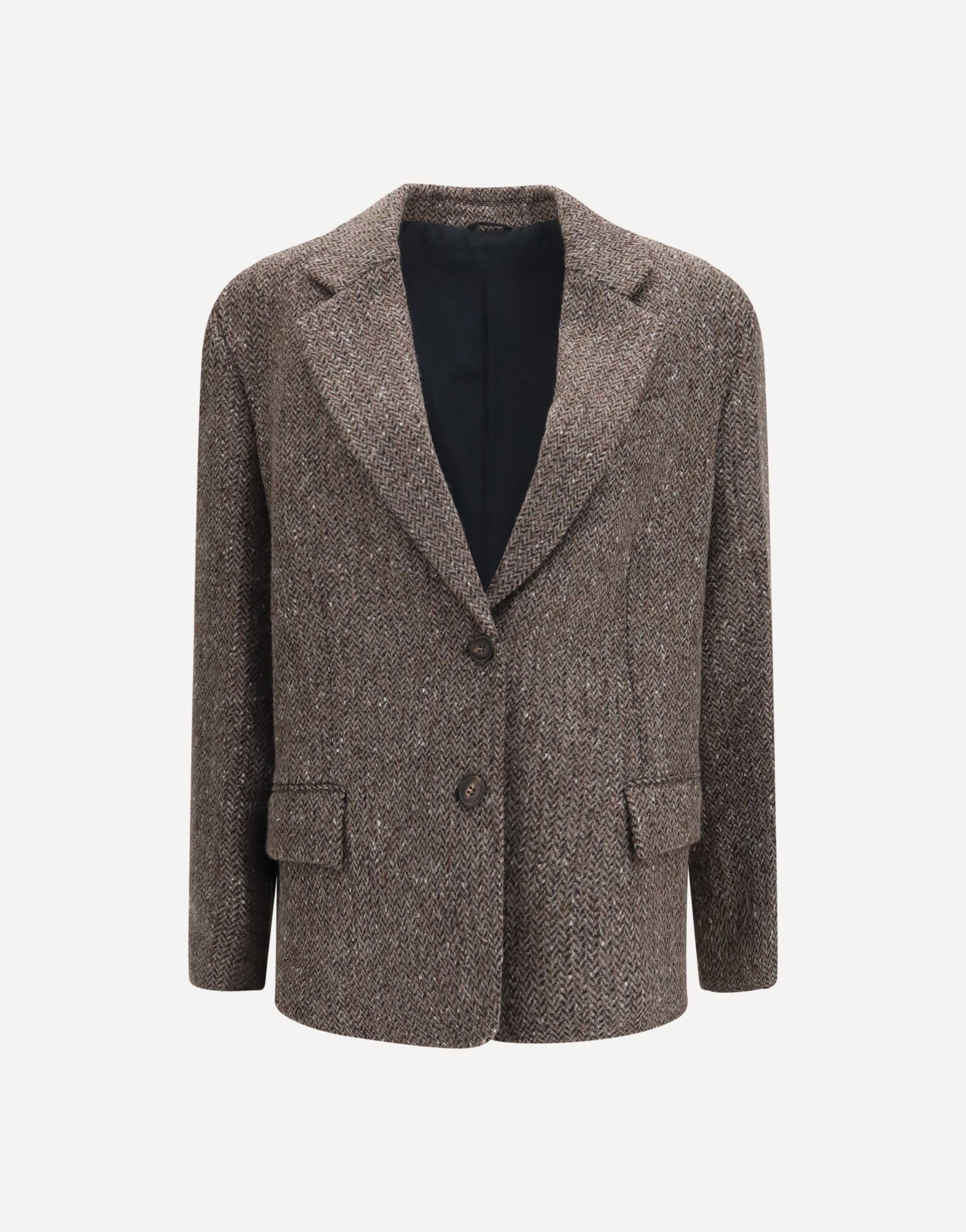 Brunello Cucinelli Single-Breasted Virgin Wool Blend Jacket