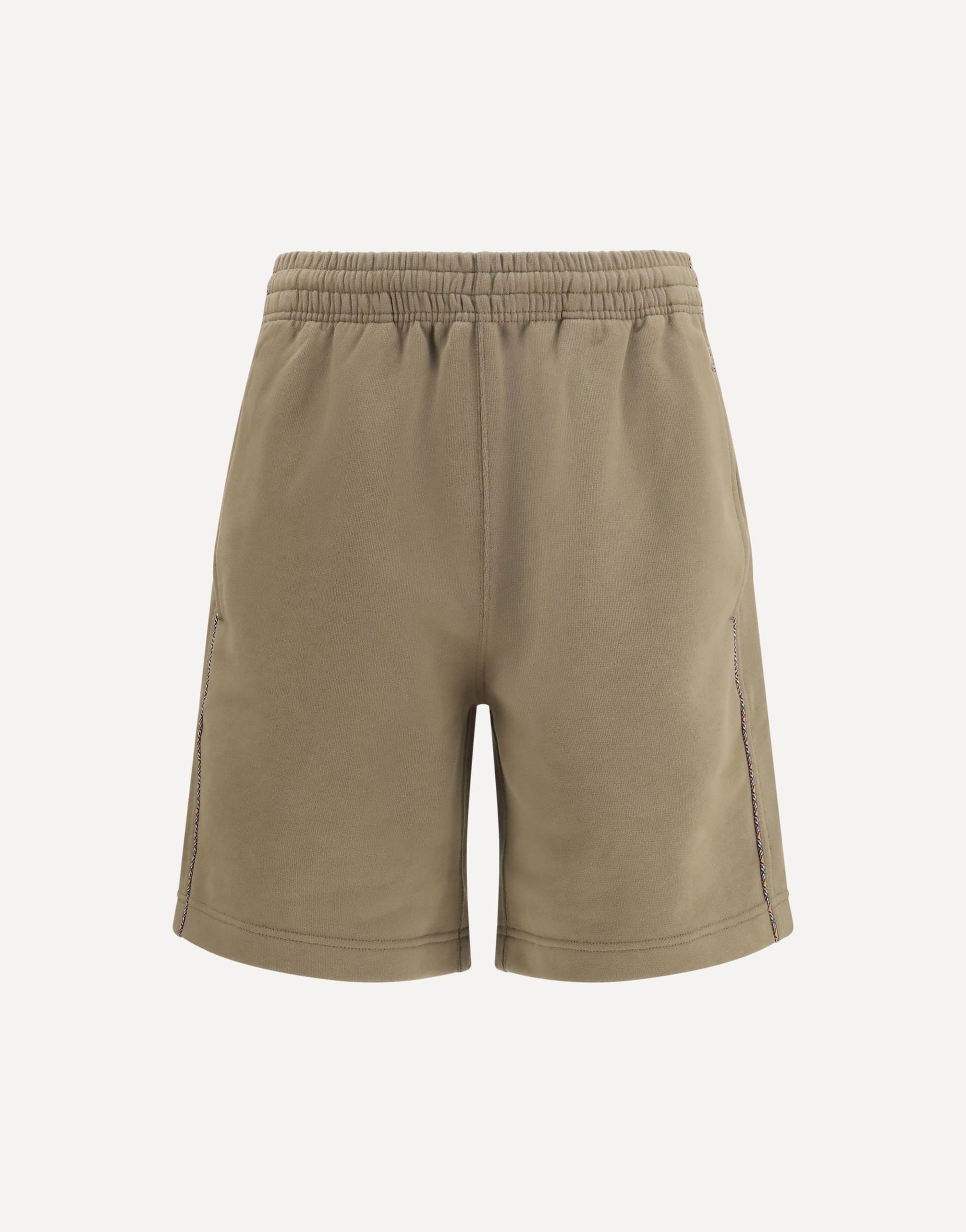 Burberry Cotton Shorts With Check Trims