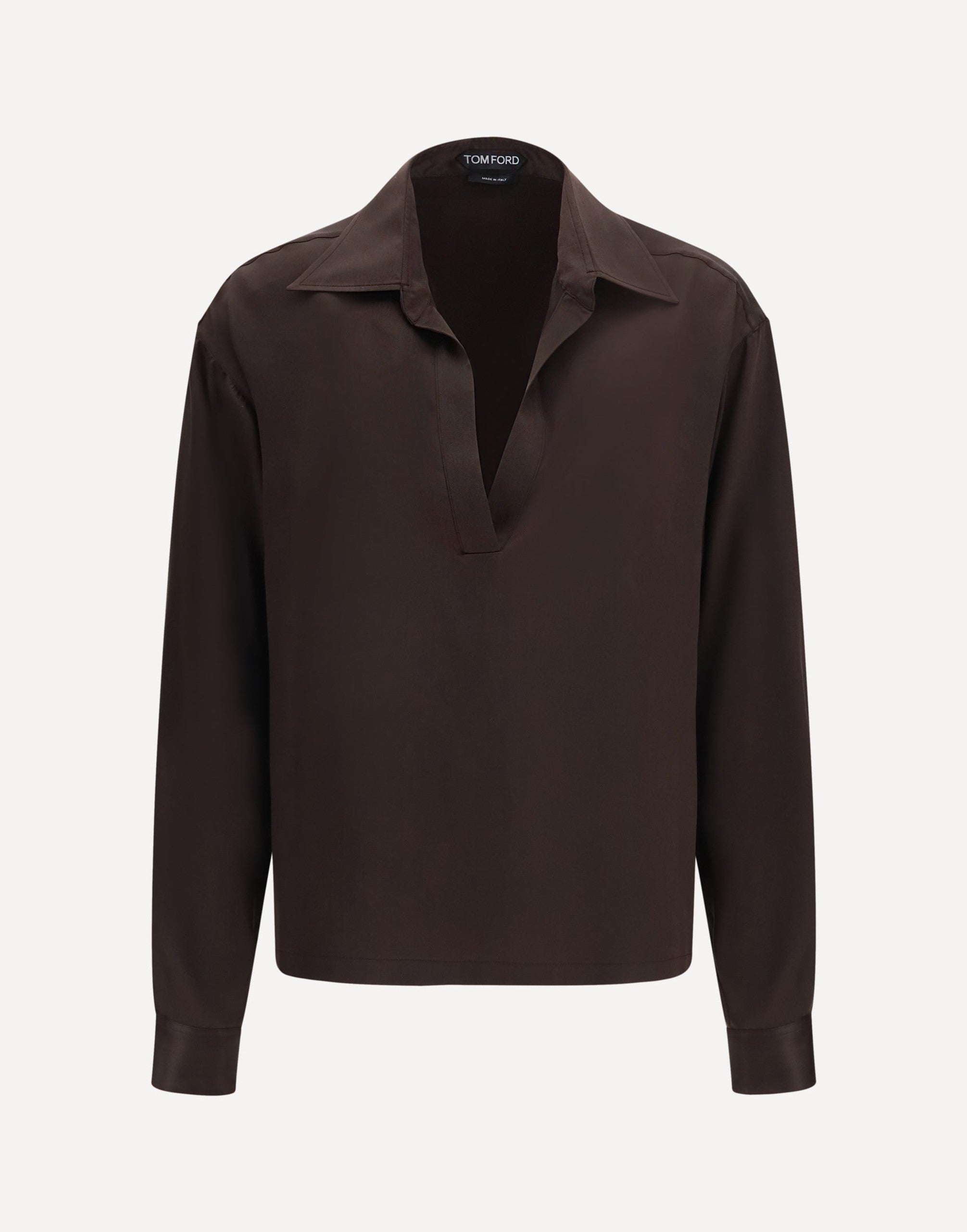 Tom Ford Chemise en soie à col en V profond