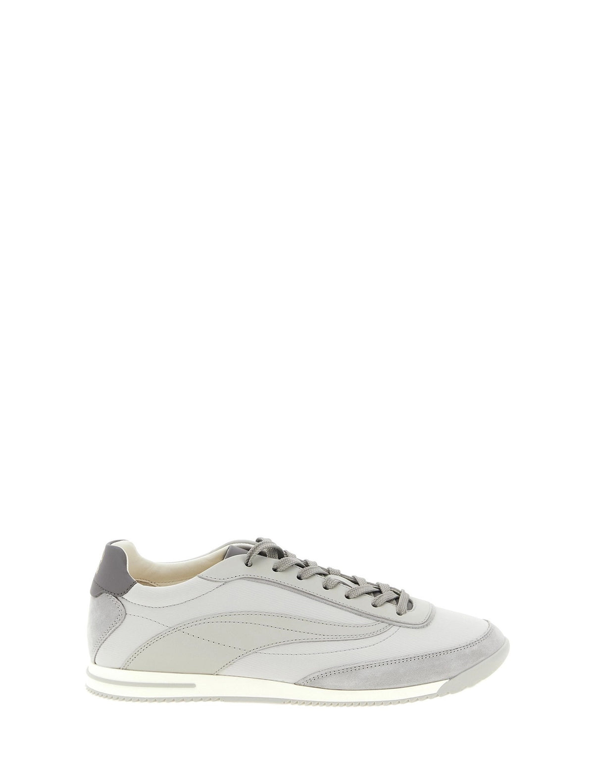 Brunello Cucinelli Techno And Nubuck Fabric Sneakers