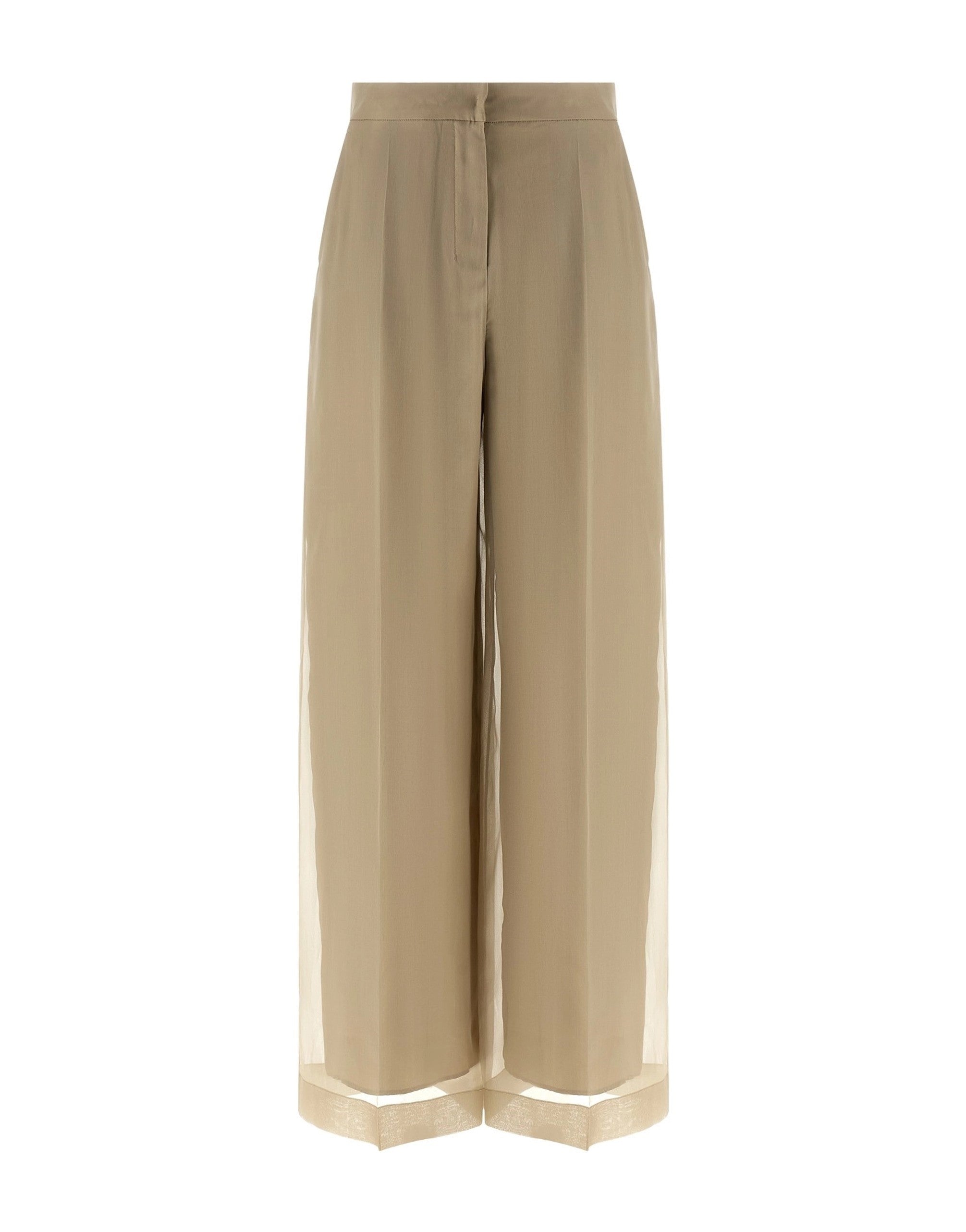 Max Mara Mxeolivi Silk Organza Pants