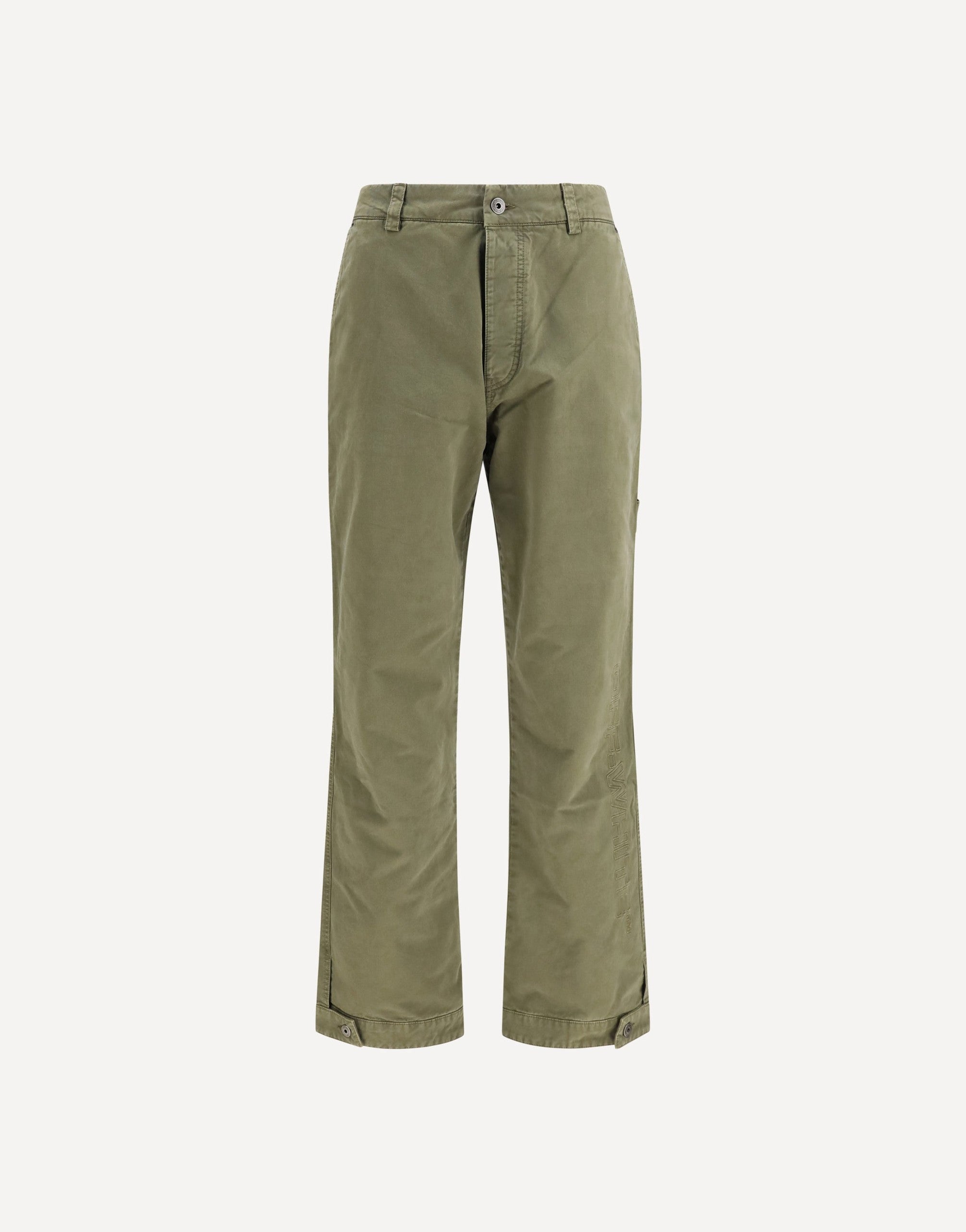 Off-White Racing Staff Cotton Gabardine Pants