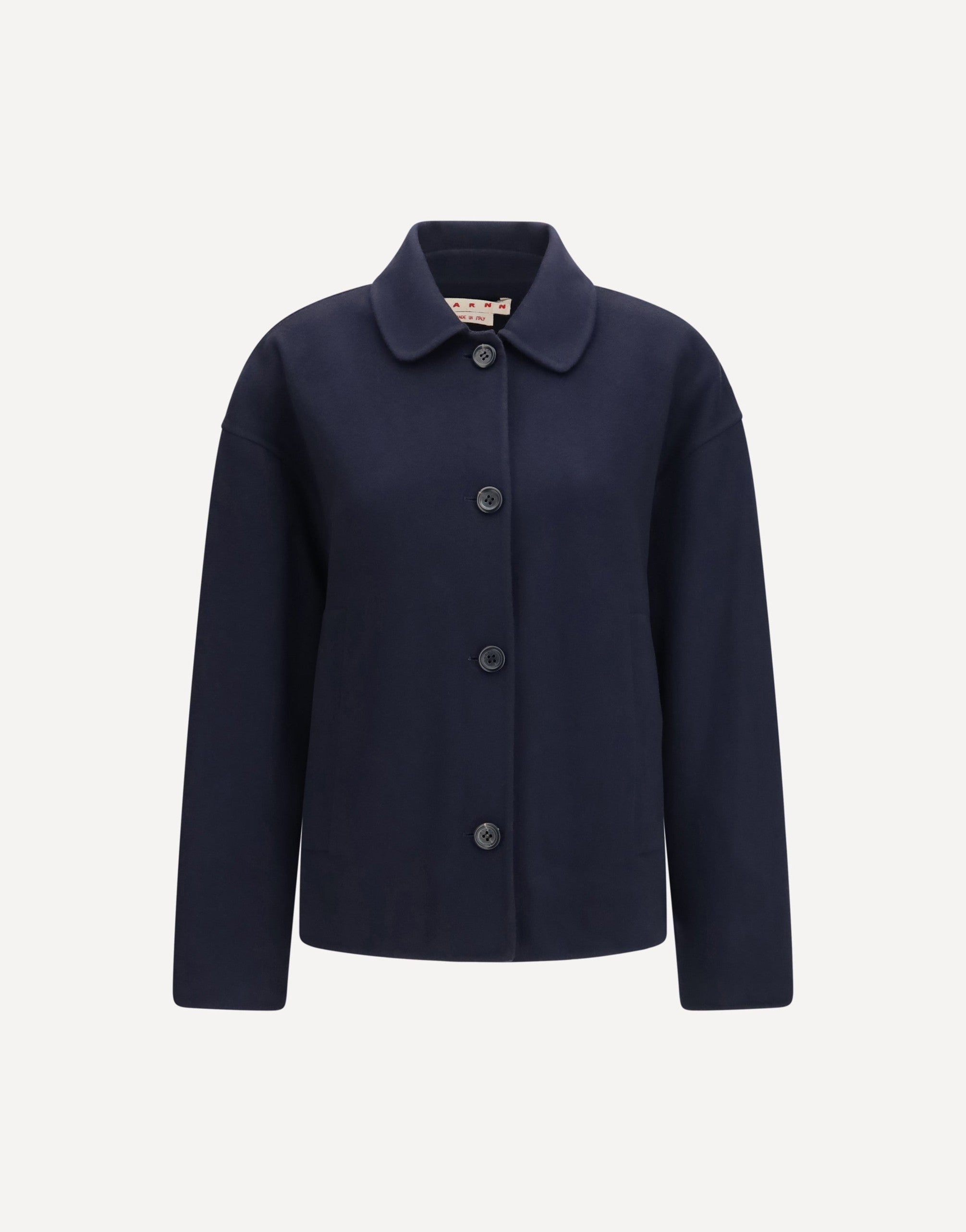 Marni Wool Jacket With Logo Embroidery
