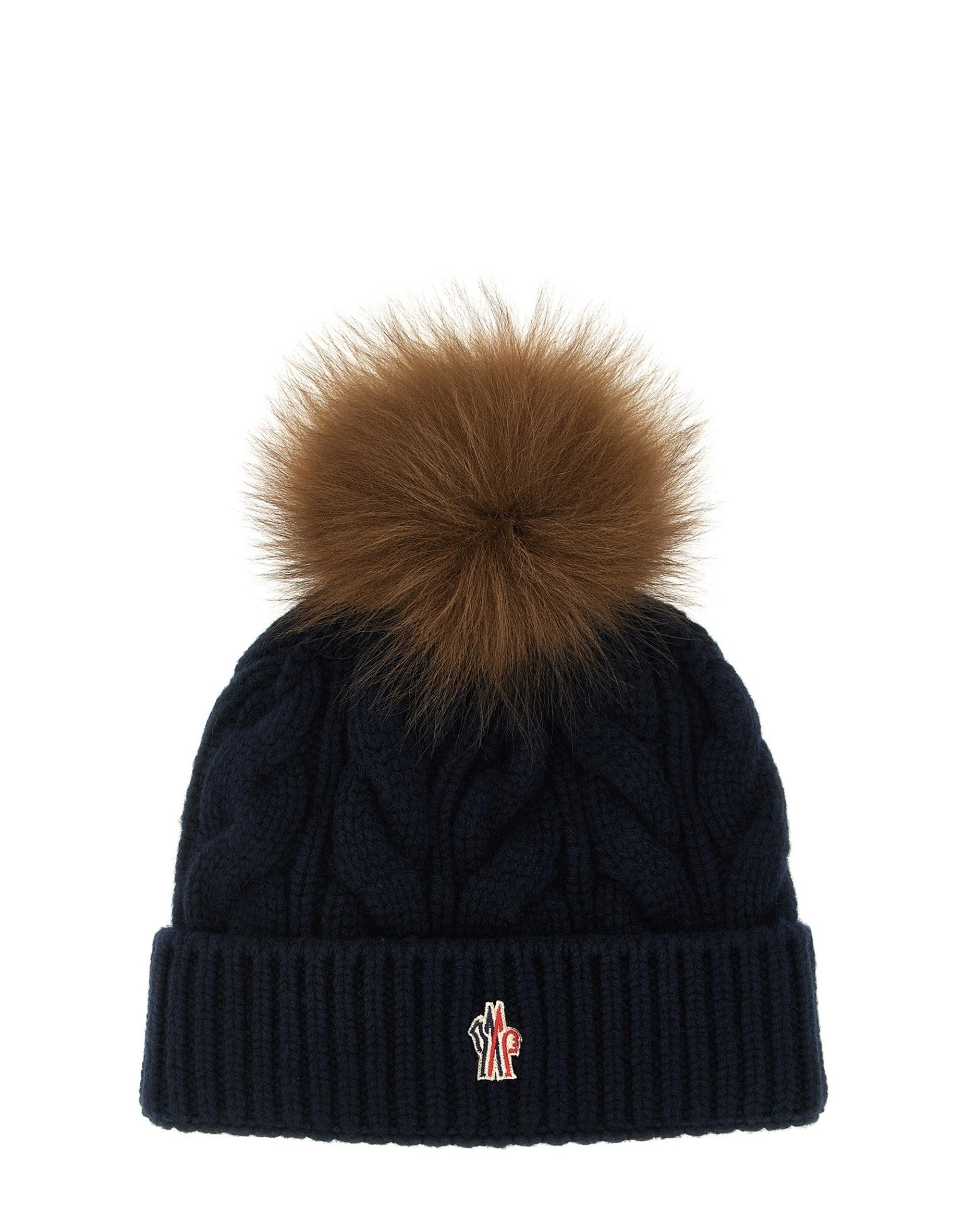 MONCLER ニット手袋 M ネイビー Moncler Grenoble Braided Wool Cashmere Beanie | Sendegaro