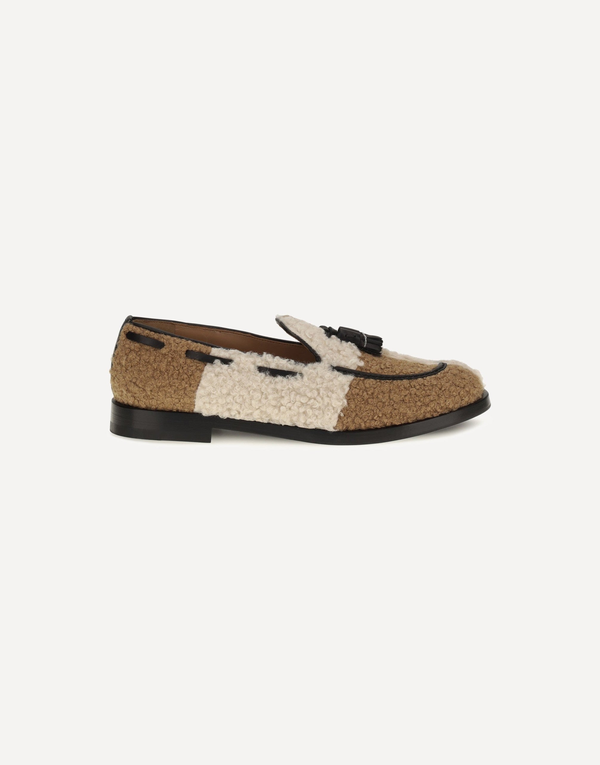 Fratelli Rossetti Two-Tone Bouclé-Effect Loafers