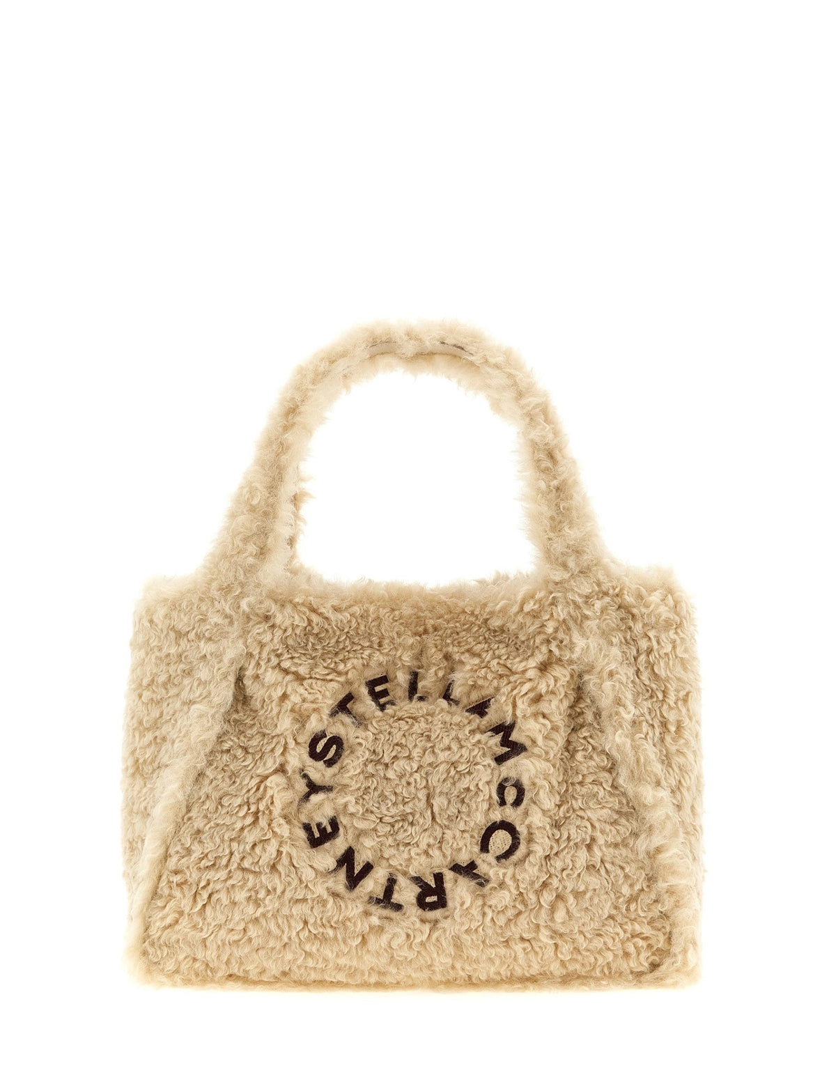 Stella McCartney Shearling Logo Shopping Bag