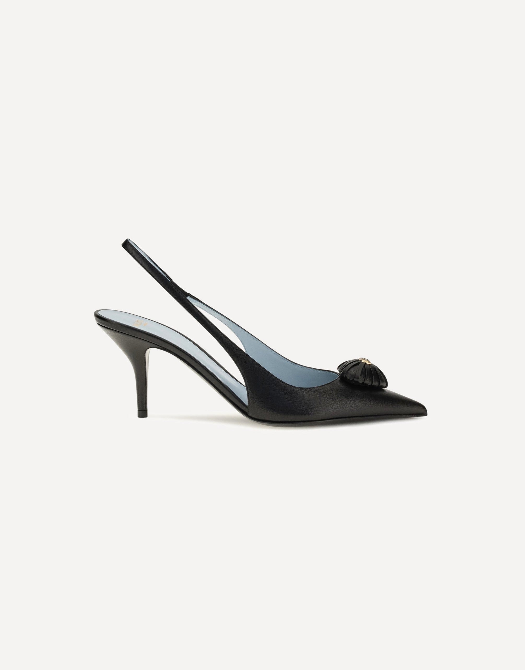 Valentino Garavani Coeur Royal Slingback Leather Pumps