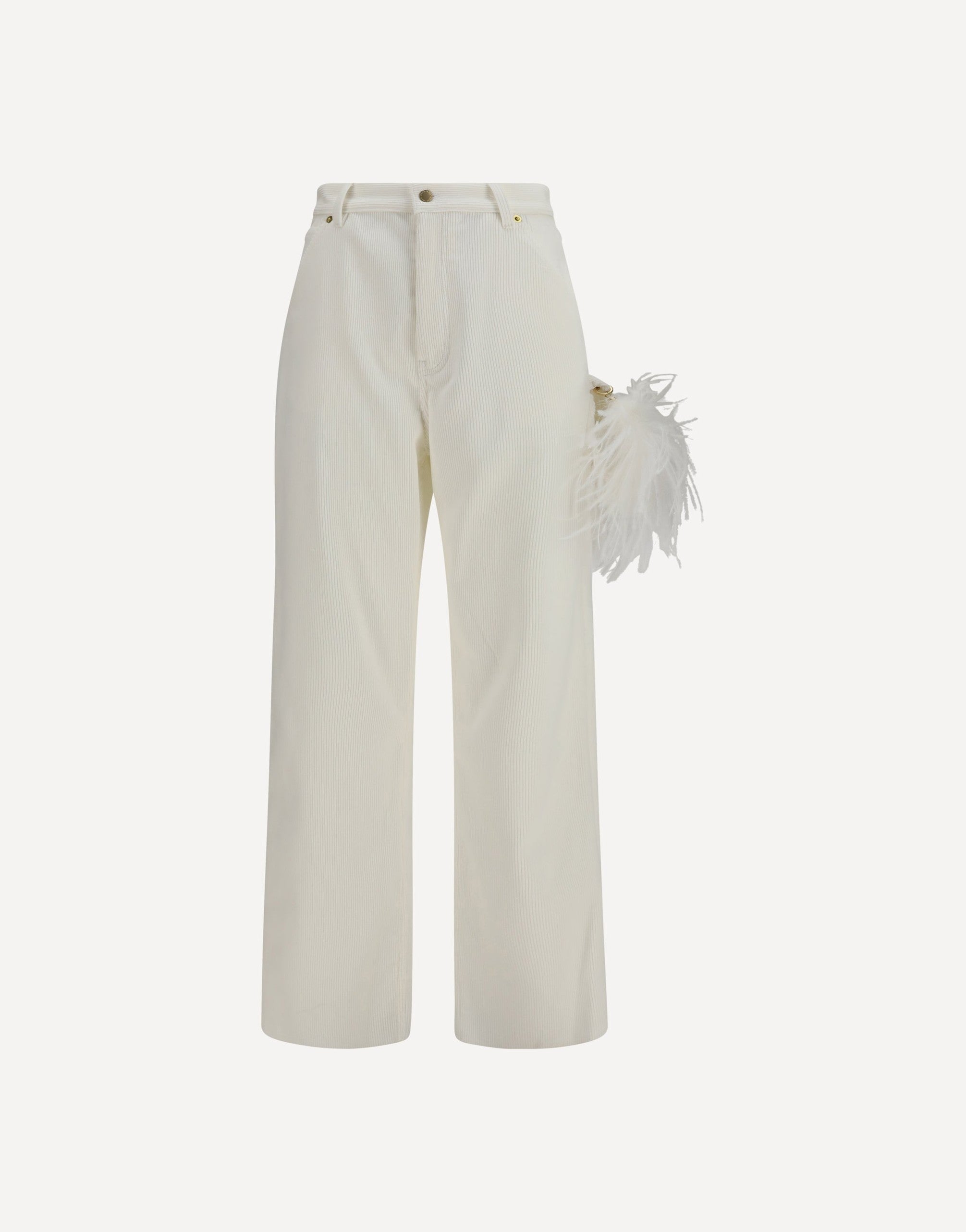 Darkpark Lisa Feather Chain Corduroy Pants
