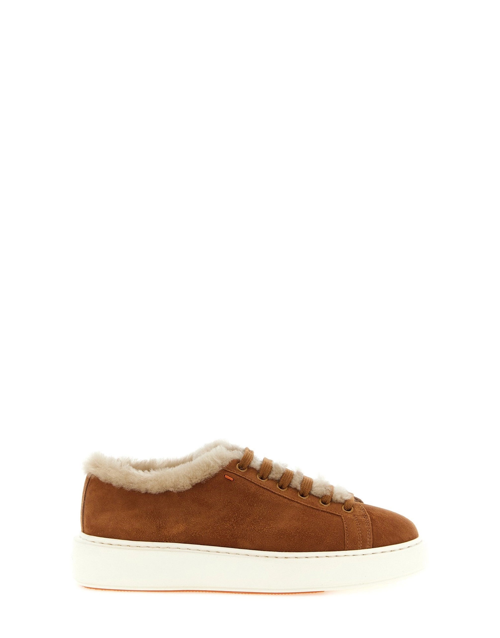 Santoni Cleanmount Shearling Sneakers