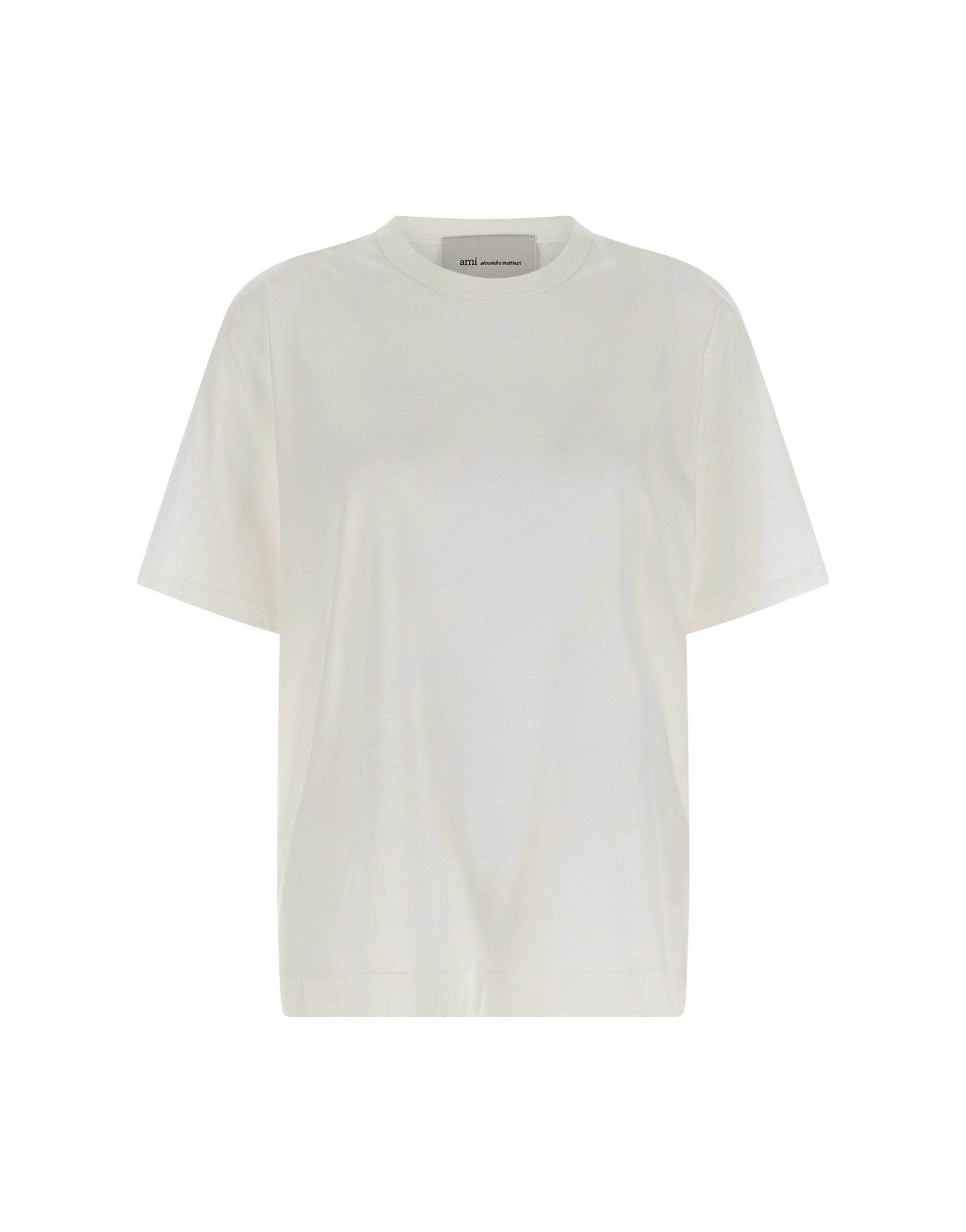 Ami Paris Lightweight Cotton Crew Neck T-Shirt