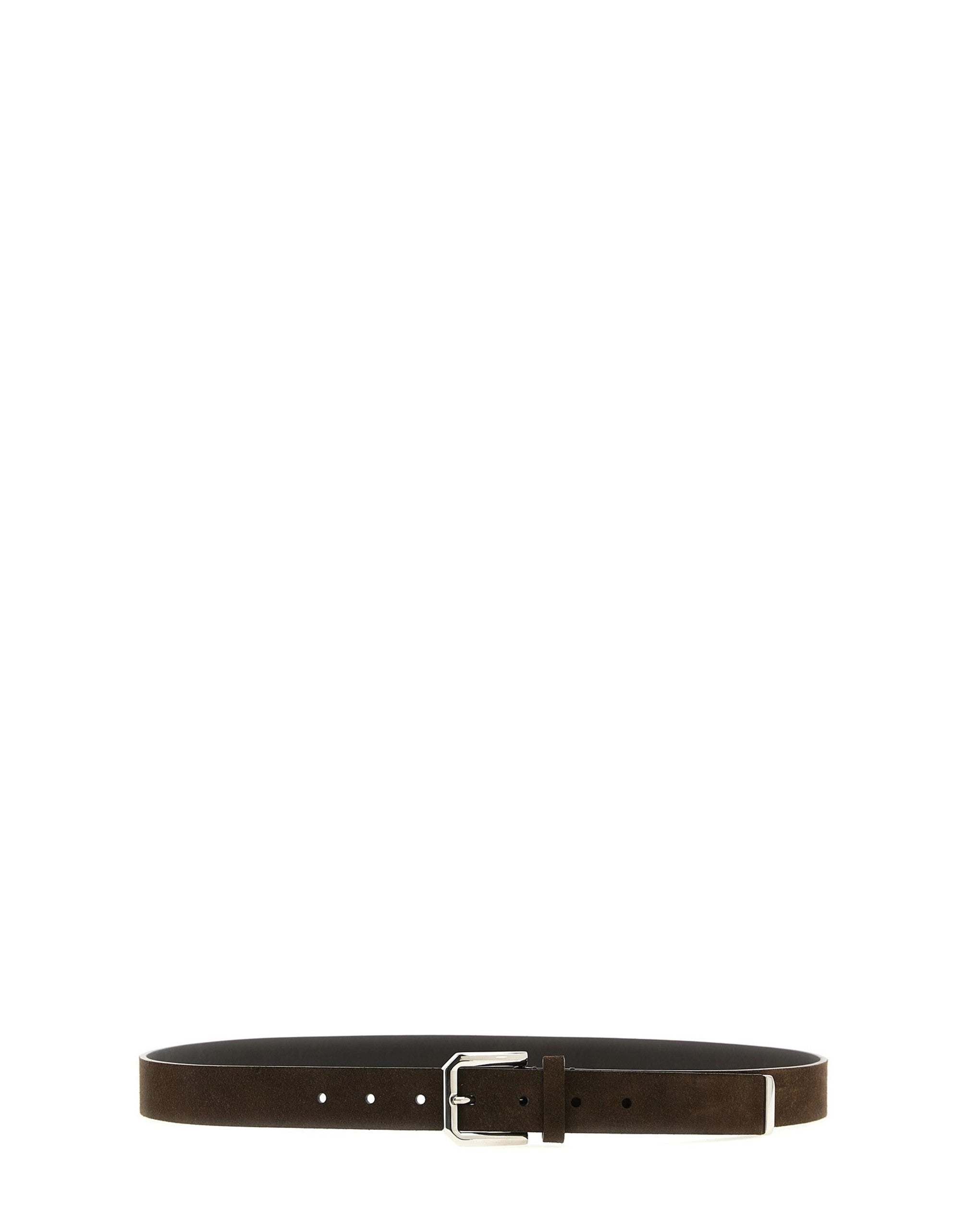 Brunello Cucinelli Inverted Leather Belt