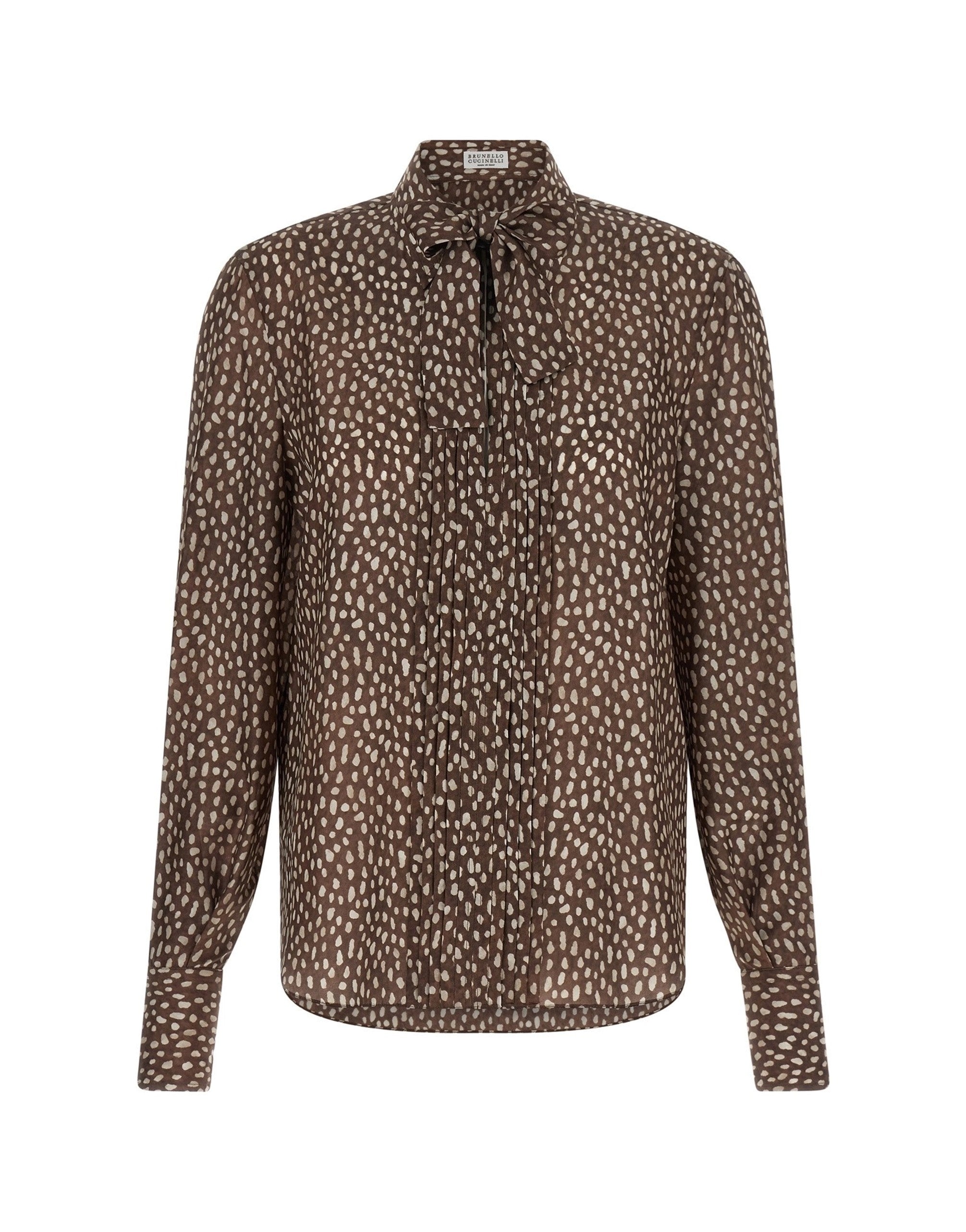 Brunello Cucinelli Lavallière Collar Shirt