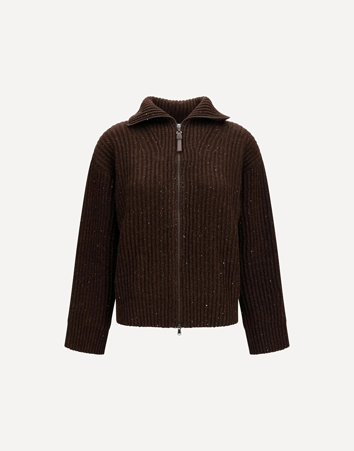 Brunello Cucinelli Ribbed Zip Sweater