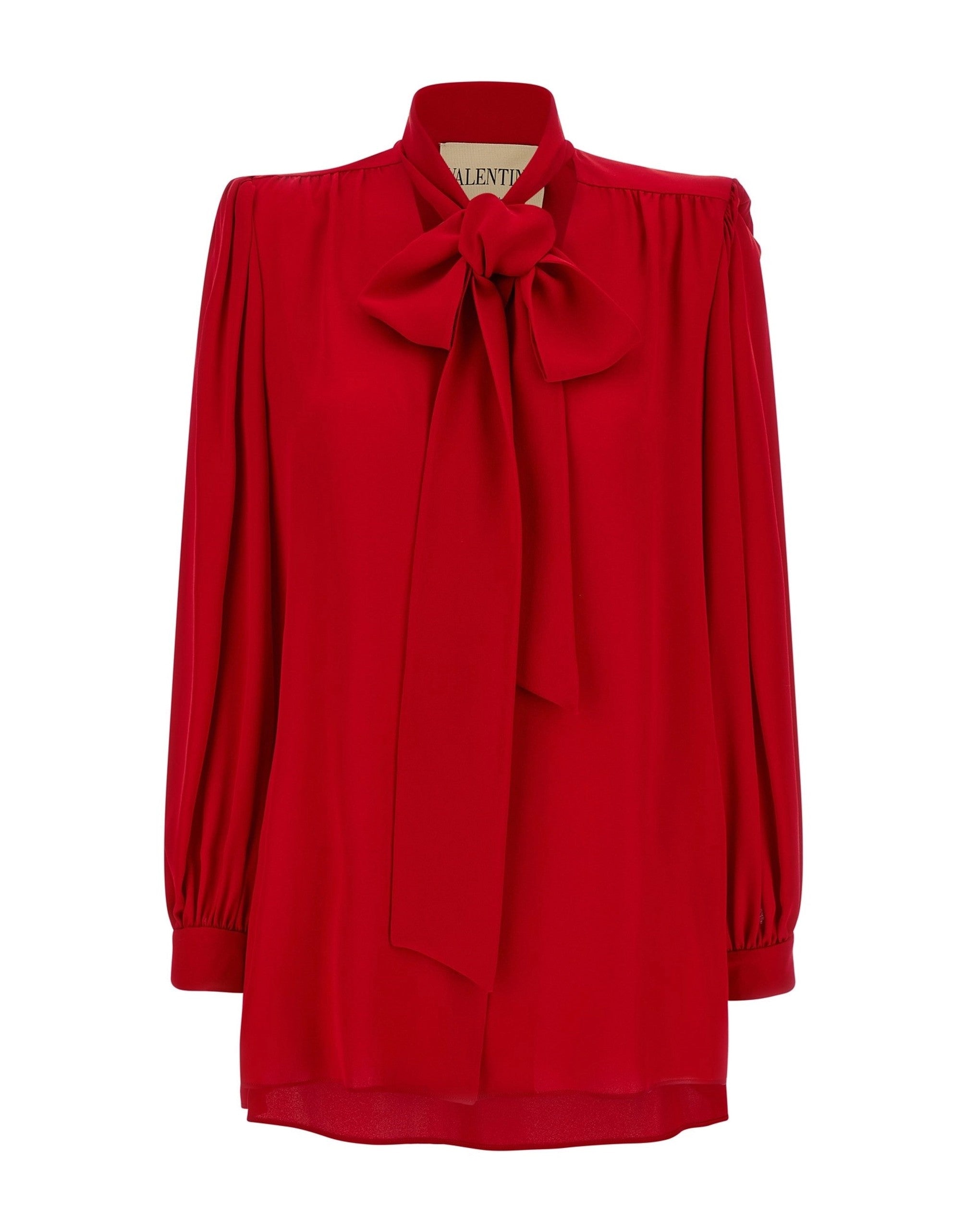 Valentino Garavani Silk Shirt With Bow