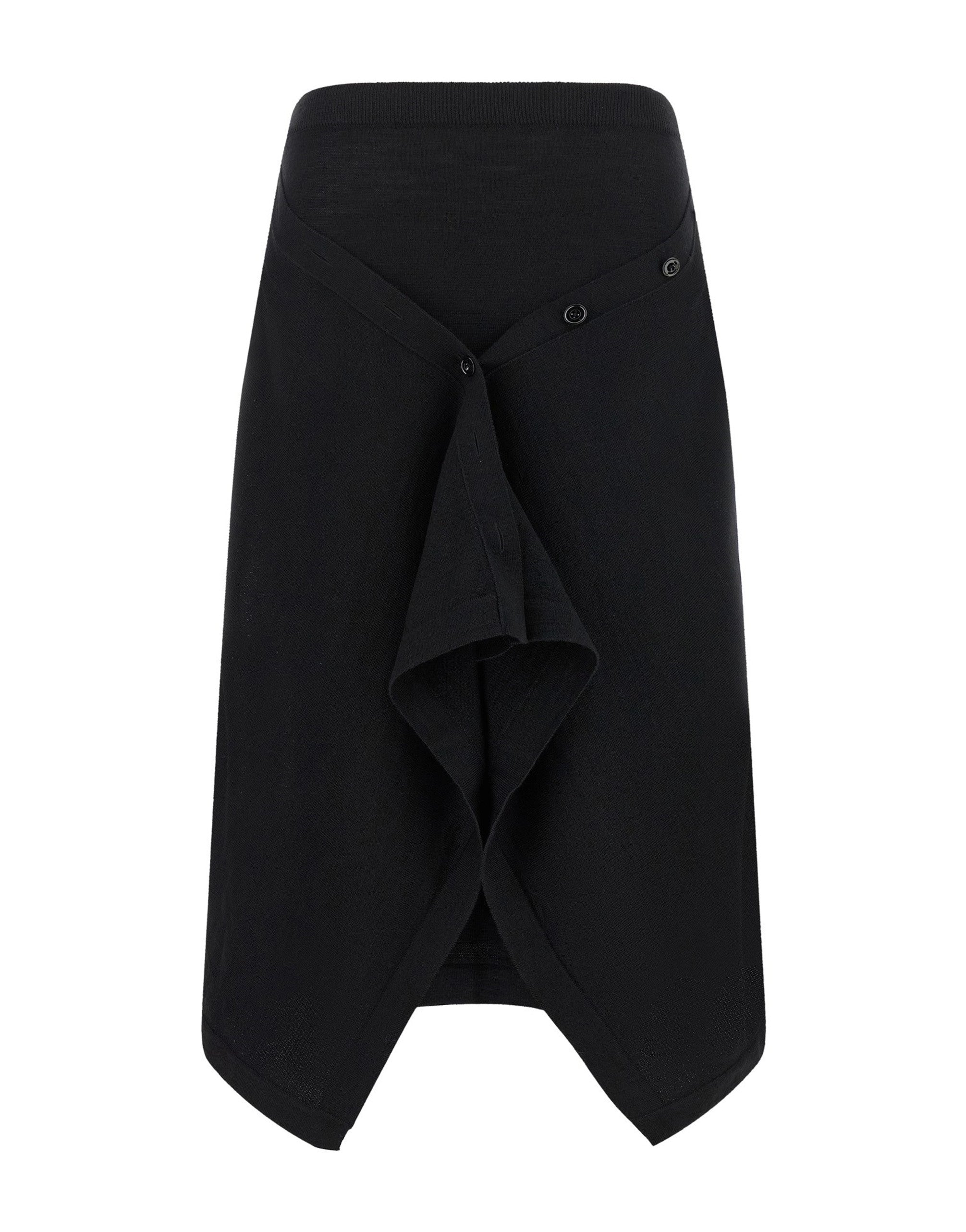 Lemaire Button Asymmetrical Midi Skirt