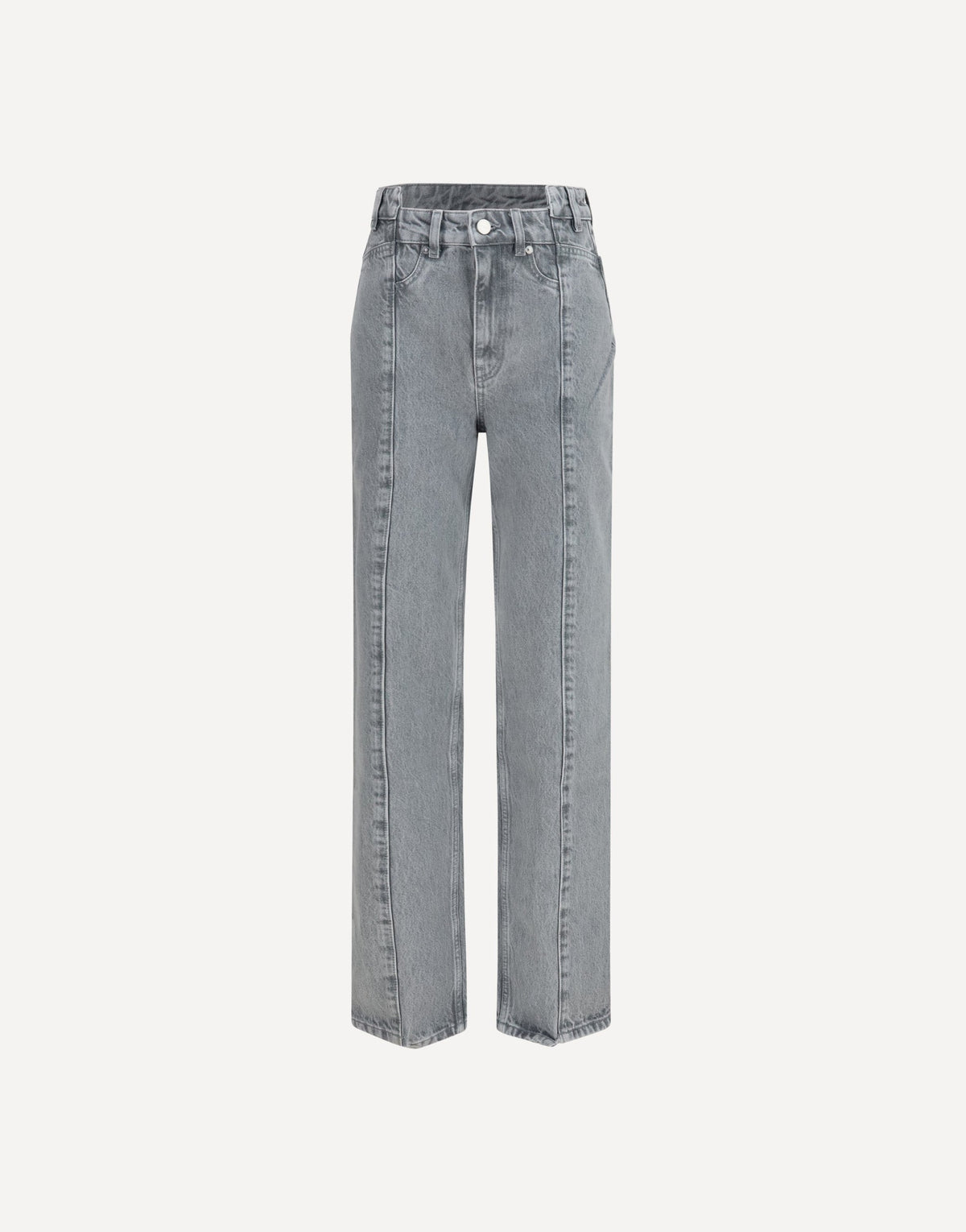 Ganni Rigid Denim Cuffed Jeans