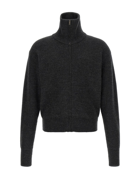 Lemaire Gray Zip Cardigan | Sendegaro