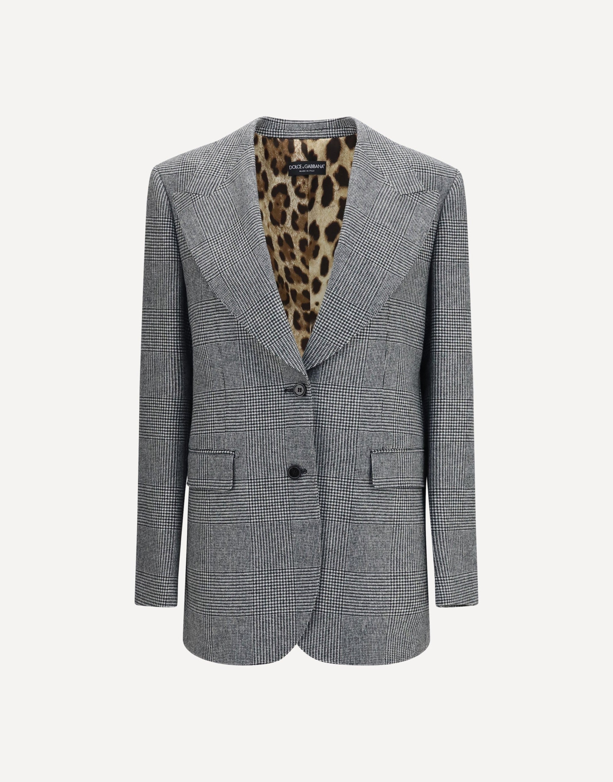 Dolce & Gabbana Prince Of Wales Single Breasted Blazer